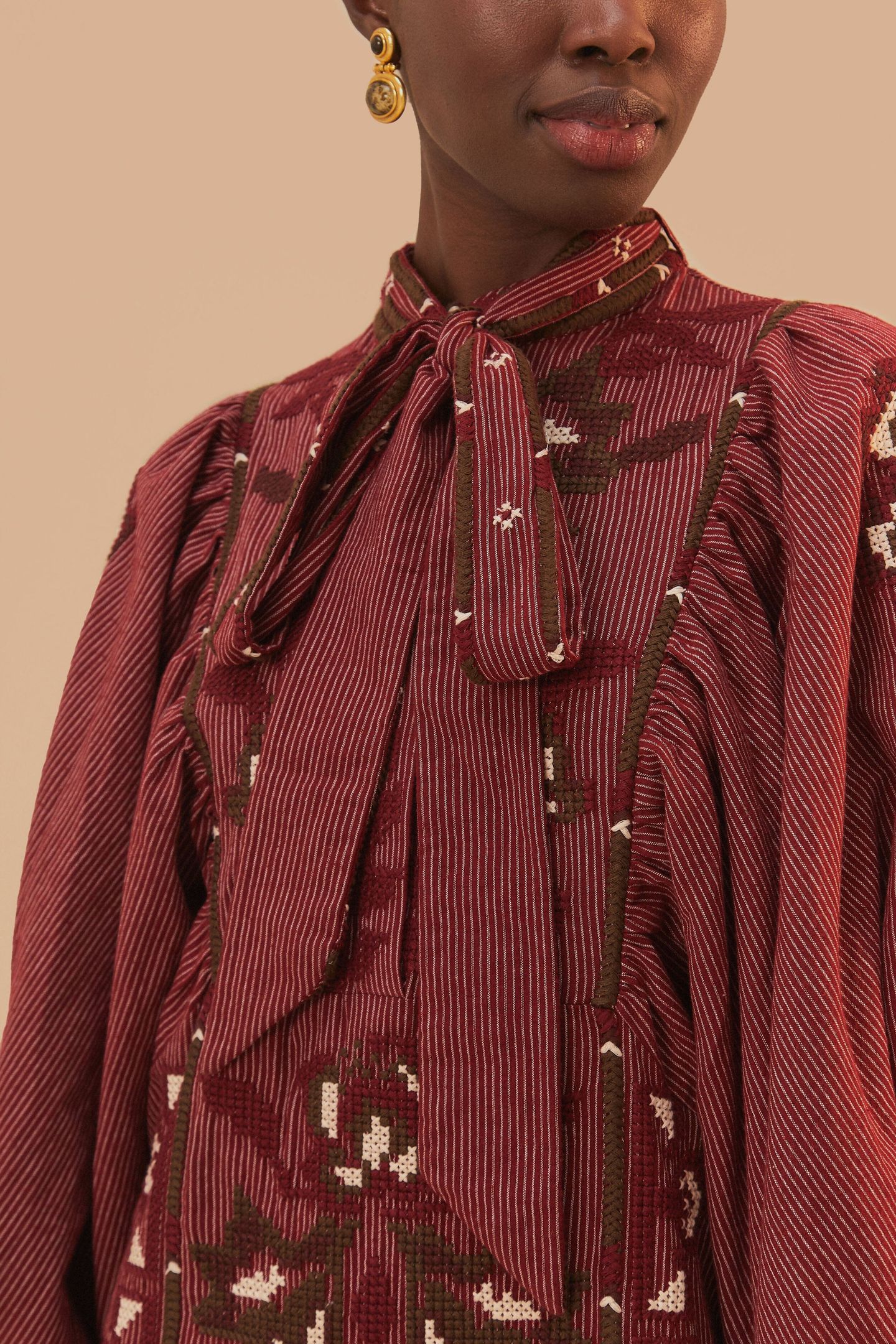 TOUCANS SCARF CROSS STITCH EMBROIDERED LONG SLEEVE 4