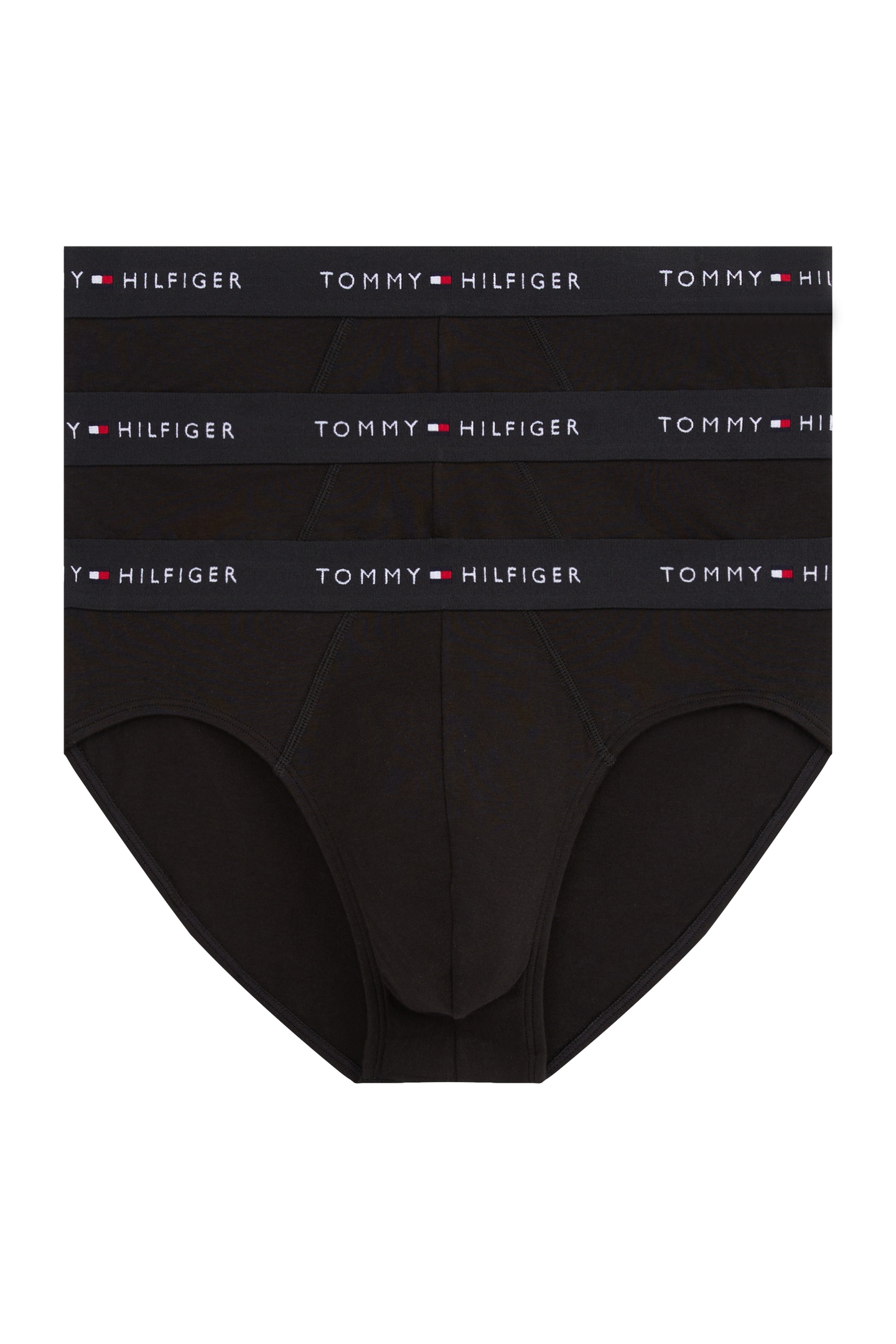3-PACK SIGNATURE LOGO WAISTBAND BRIEFS BLACK 5