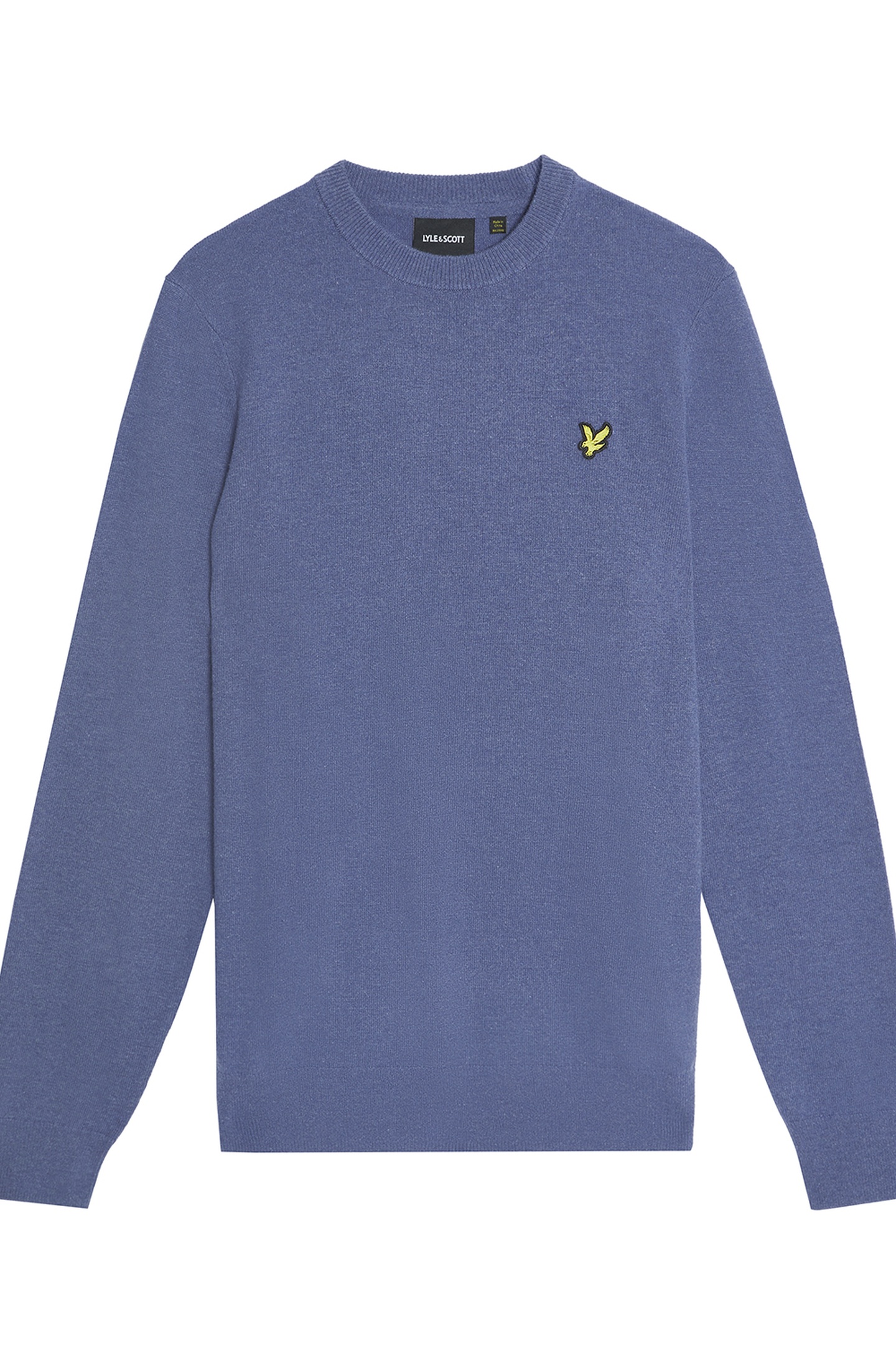 LAMBSWOOL BLEND CREW NECK JUMPER GRAYSTONE MARL 4
