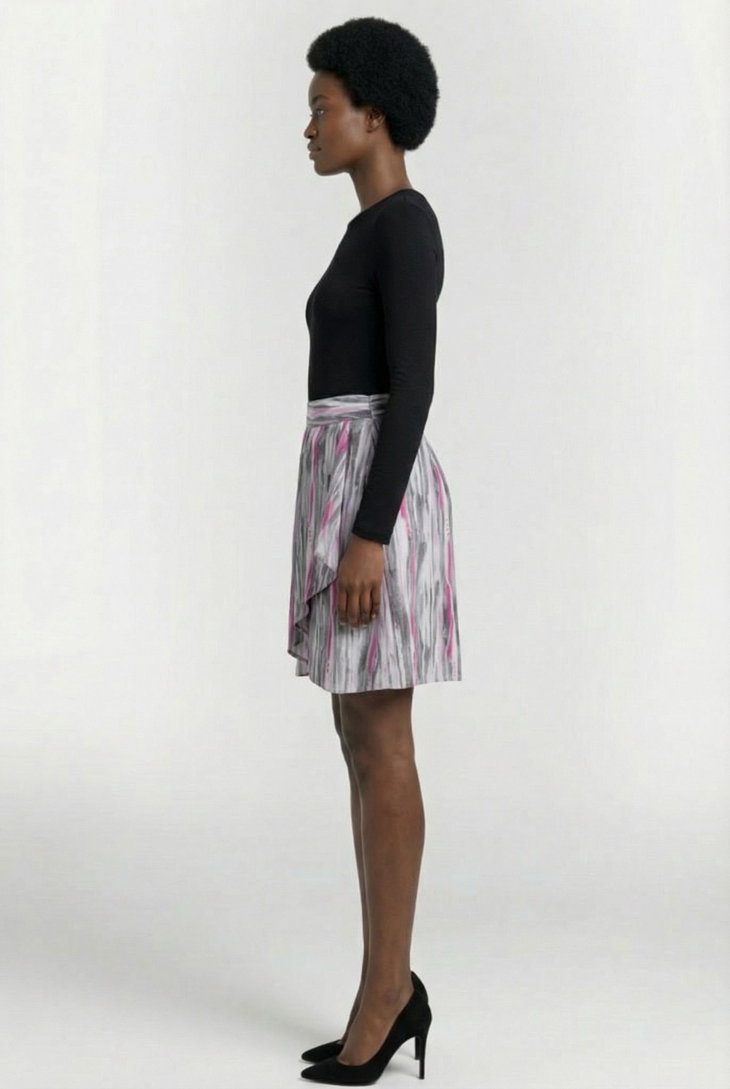 IRIA SKIRT GREY/PINK 3