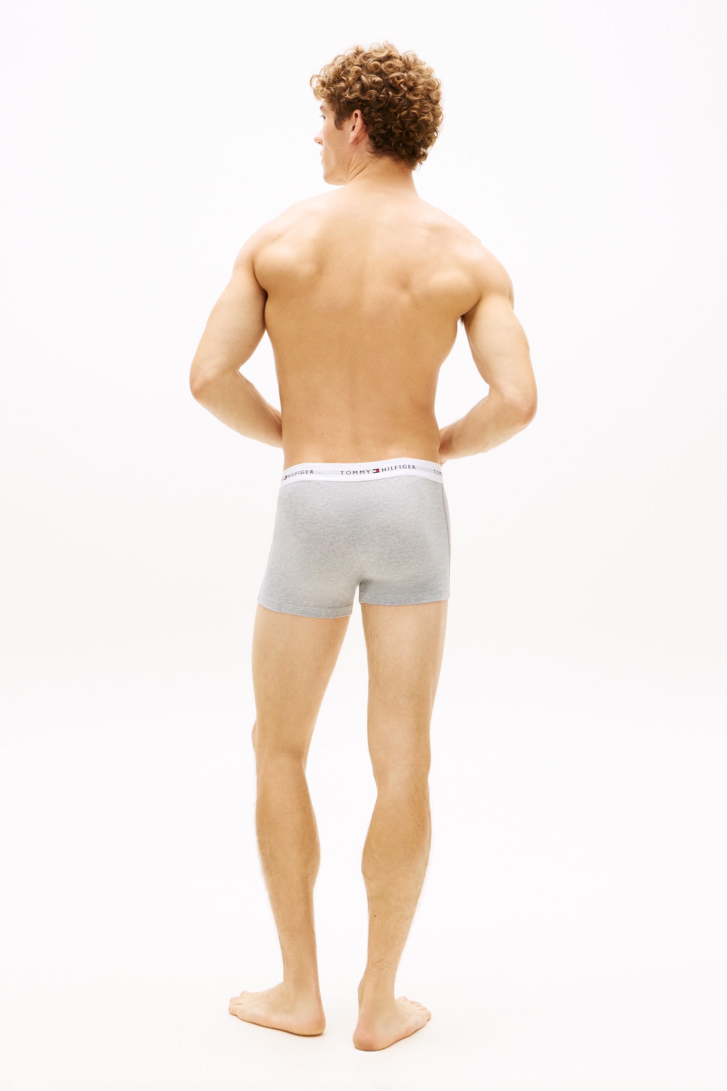 3-PACK LOGO TRUNKS GREY HEATHER/BLACK/WHITE 6