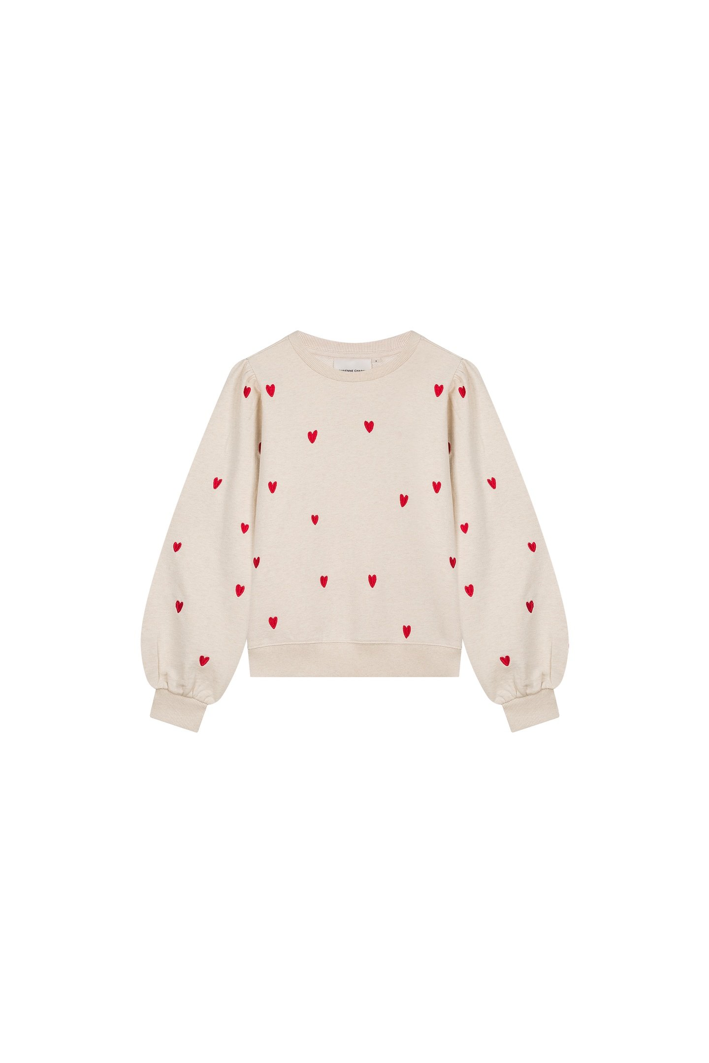 DINA SWEATER OATMEAL / DISCO RED 4