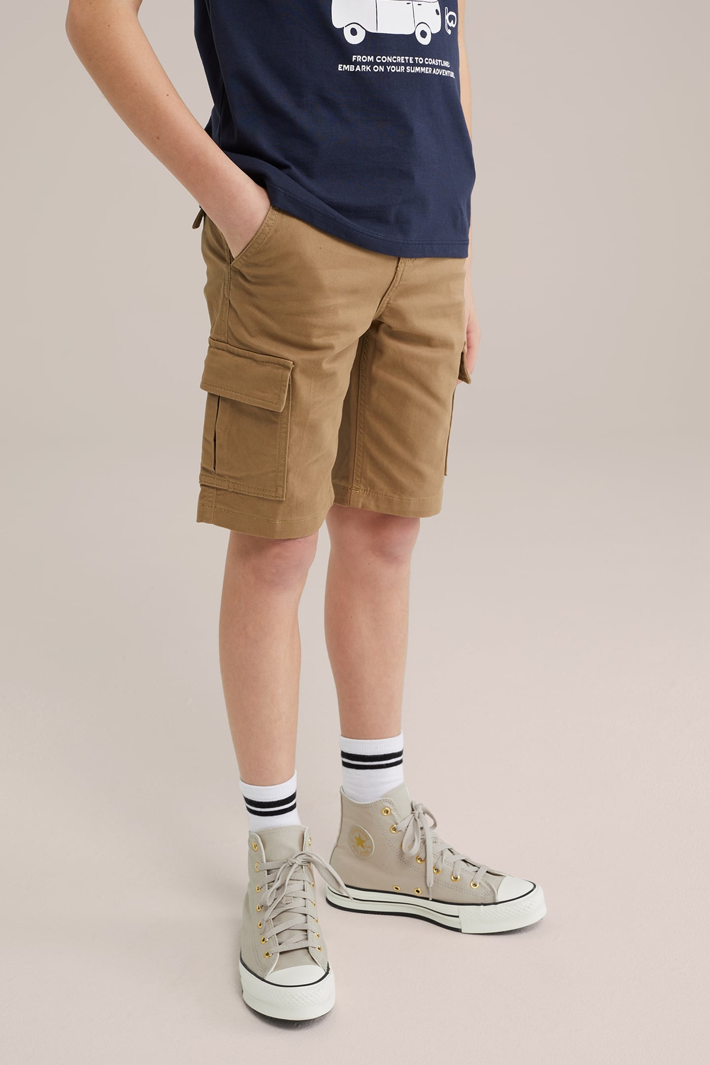 CARGO PANTS LIGHT BROWN 9