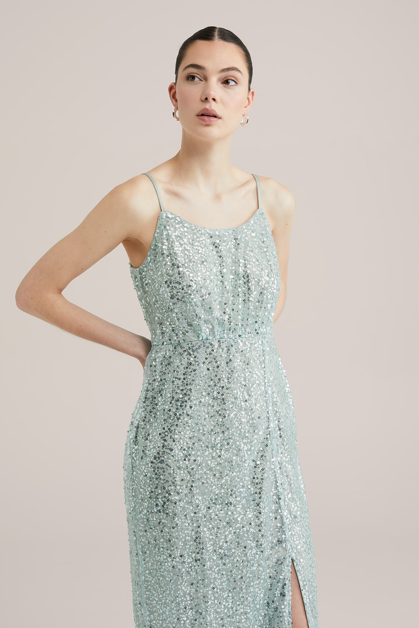 DRESS MAXI LENGTH MINT GREEN 12