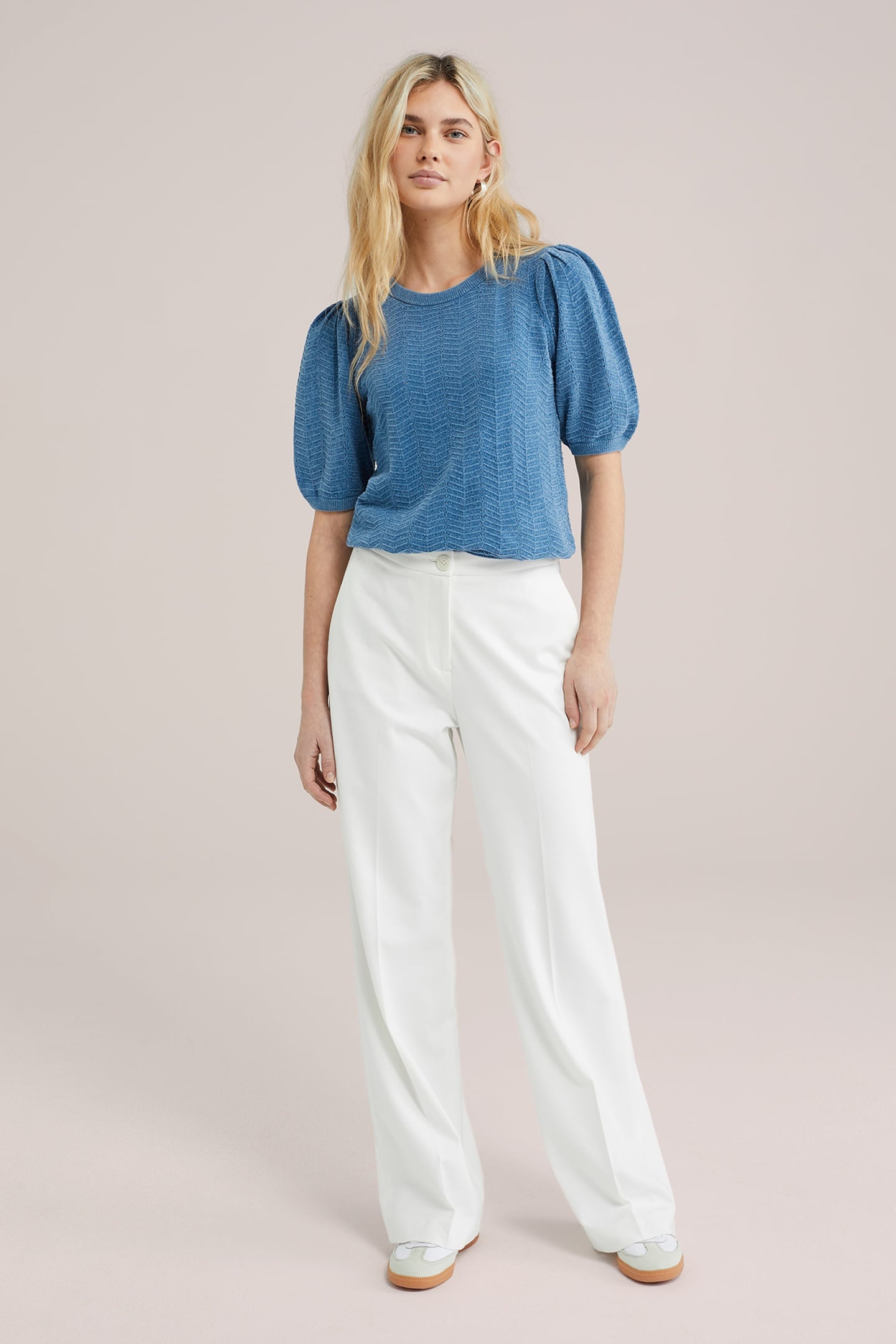 KNITTED PULLOVER ICE BLUE 9