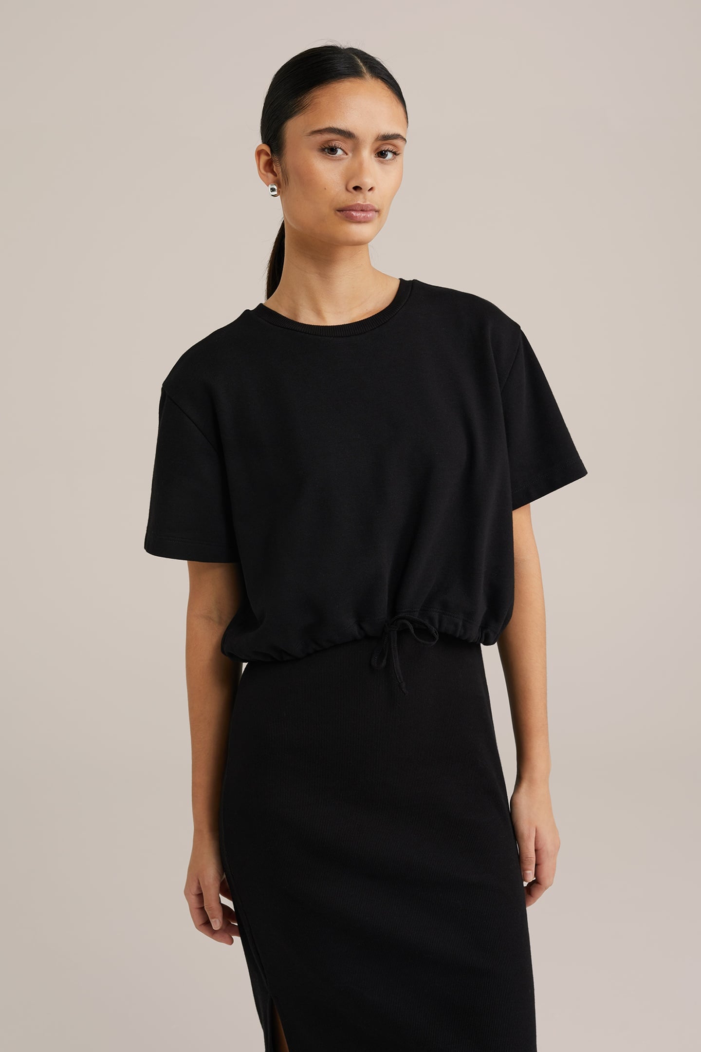 DRESS MID LENGTH BLACK 9