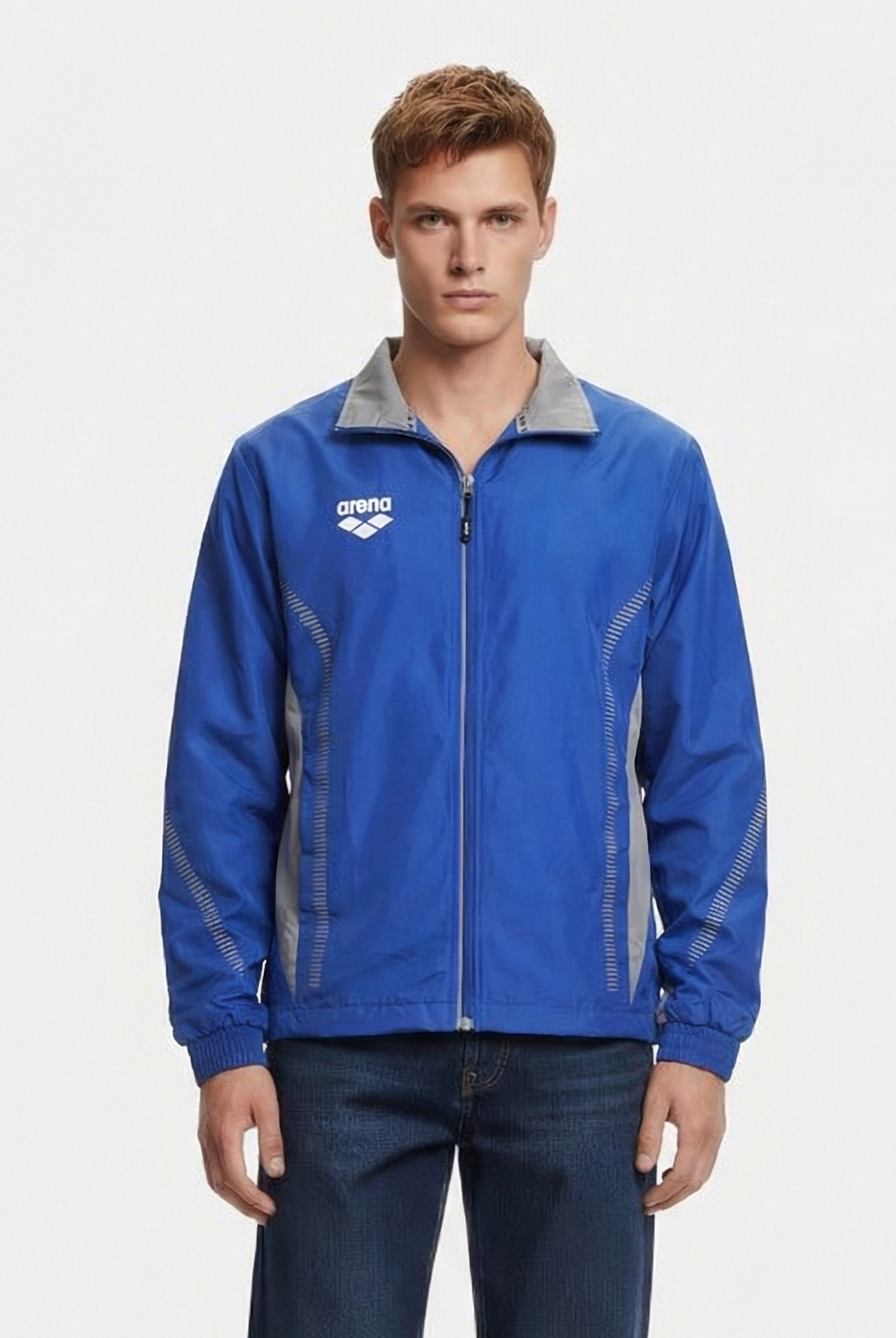 UNISEX TL WARM UP JACKET ROYAL-GREY 2