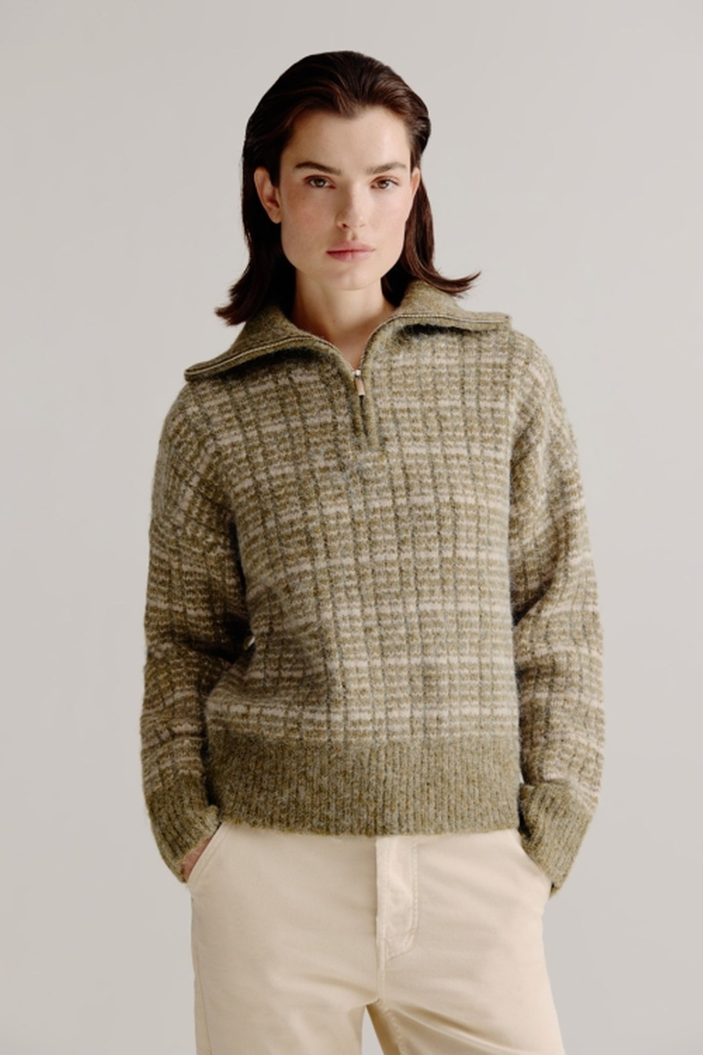 LISETTE SWEATER MOSS GREEN 1