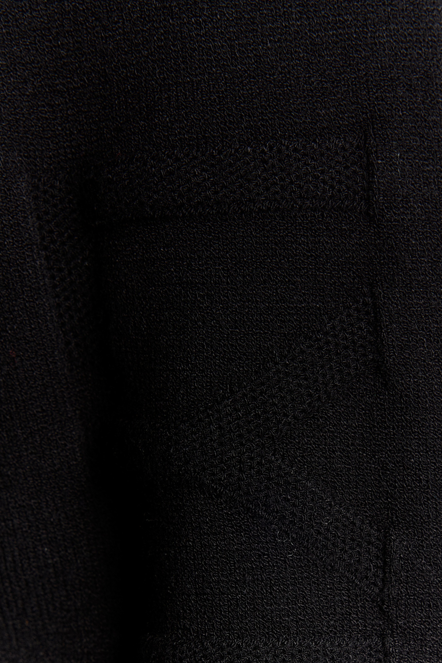 MESH LOGO CREW NECK JUMPER JET BLACK 3