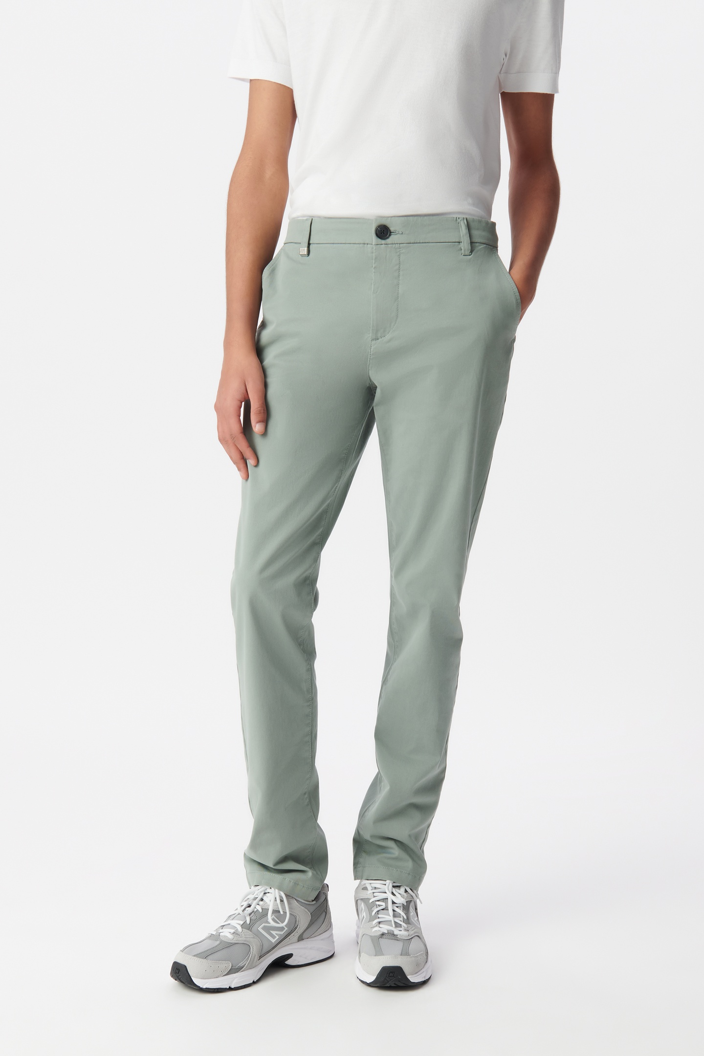 GREY BLUE SLIM CHINOS 1