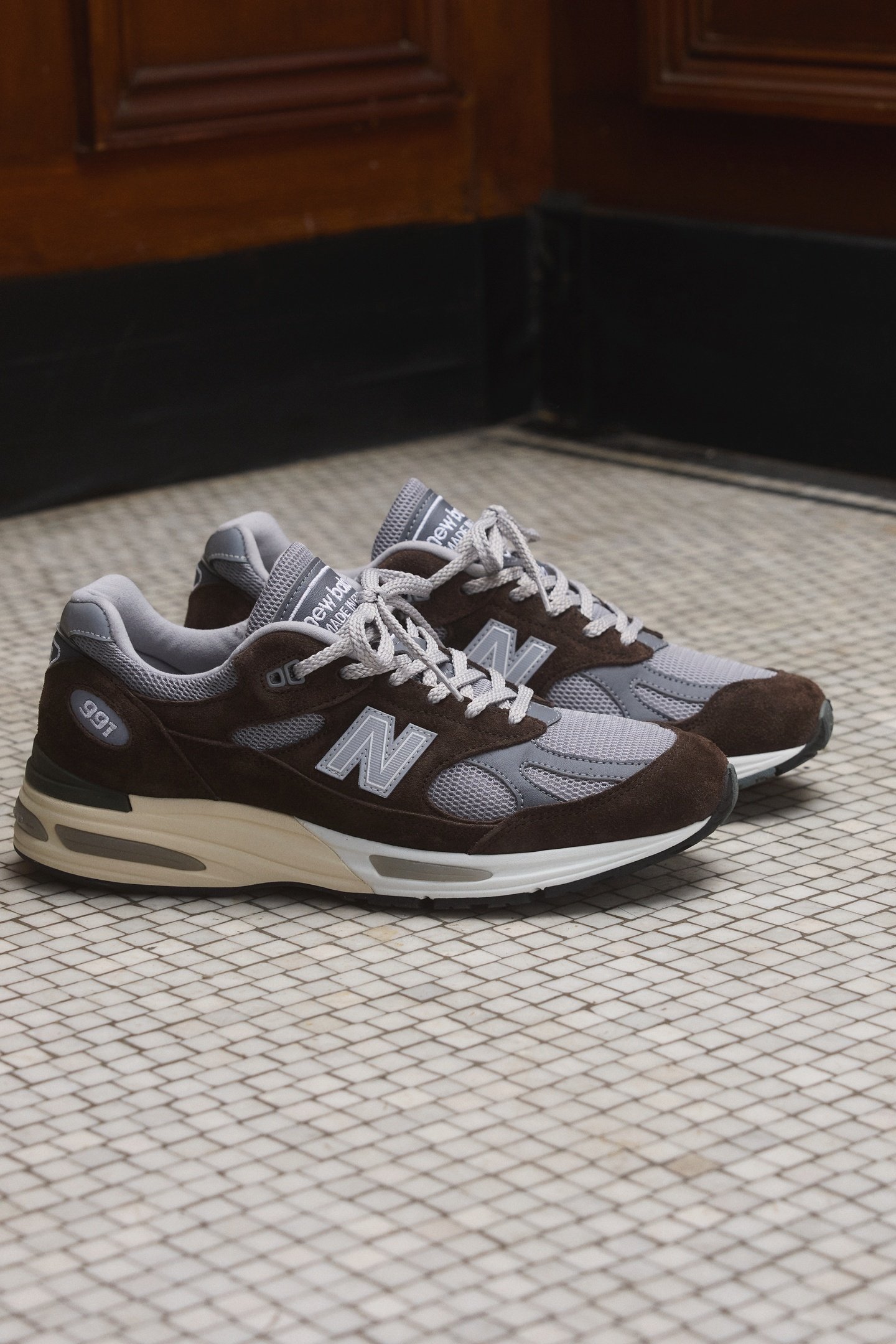 UNISEX MADE IN UK 991V2 SLATE BLACK 12