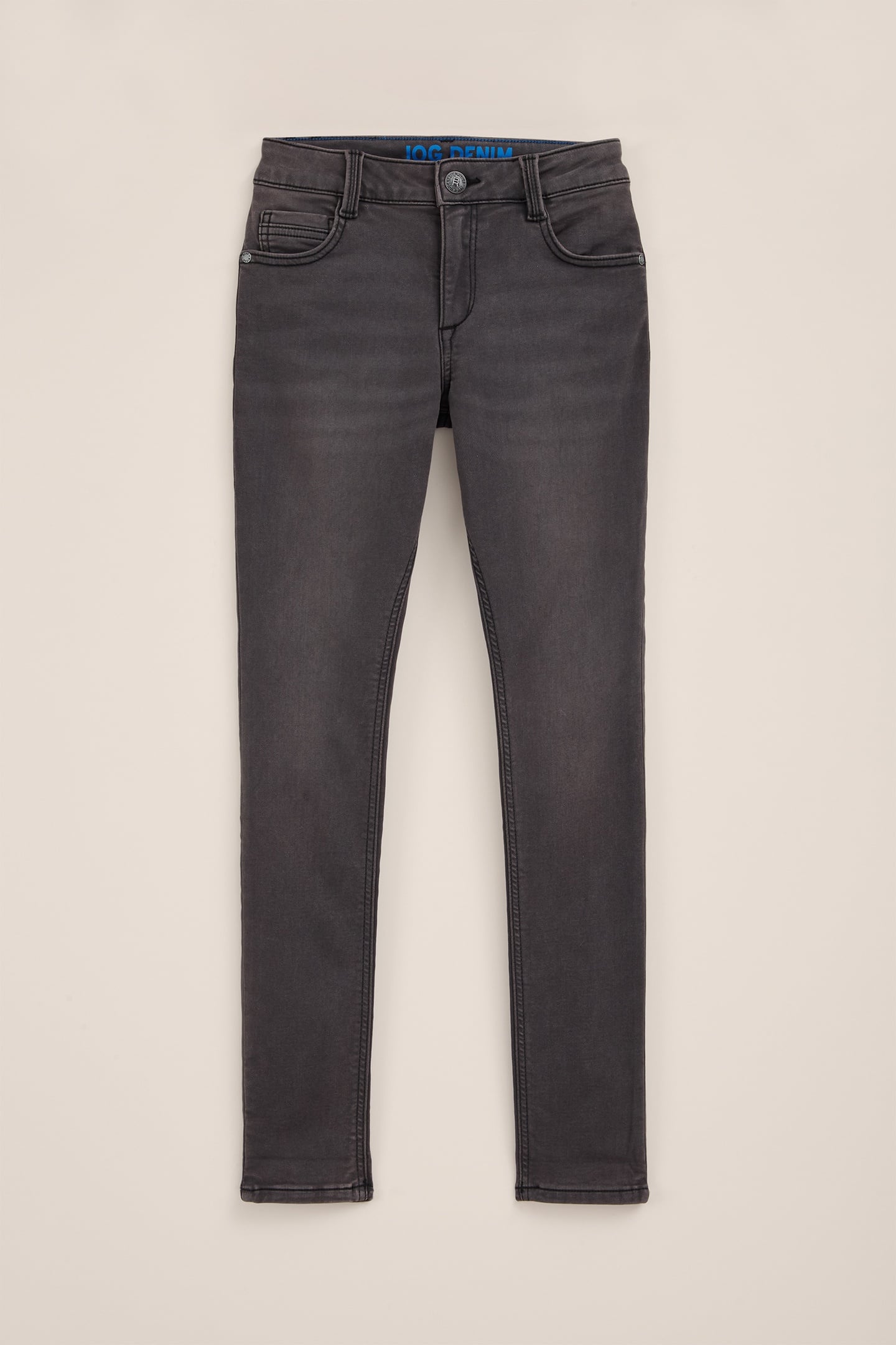 5-POCKET MID WAIST DARK GREY 9