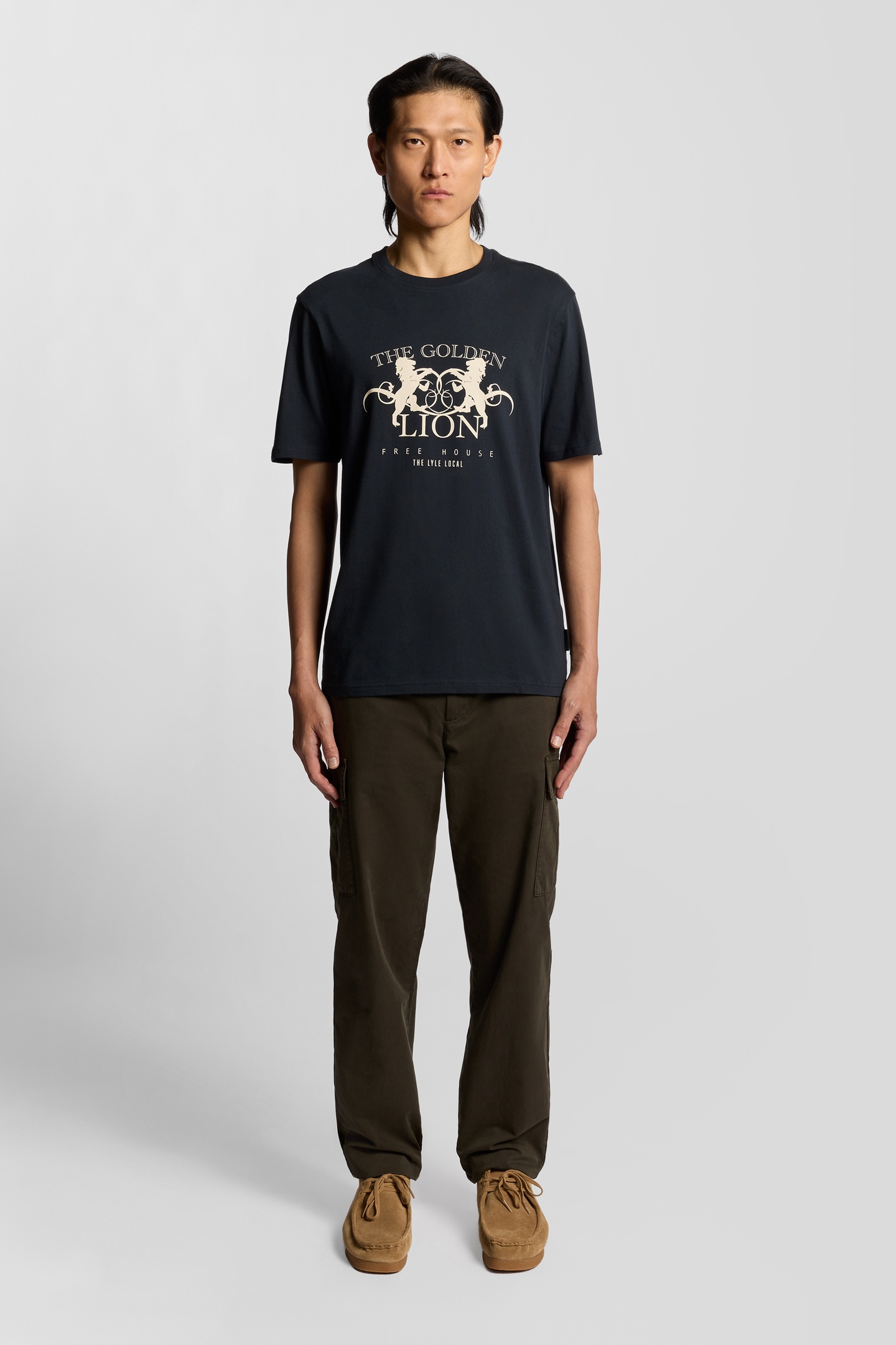 GOLDEN LION GRAPHIC T-SHIRT DARK NAVY 1