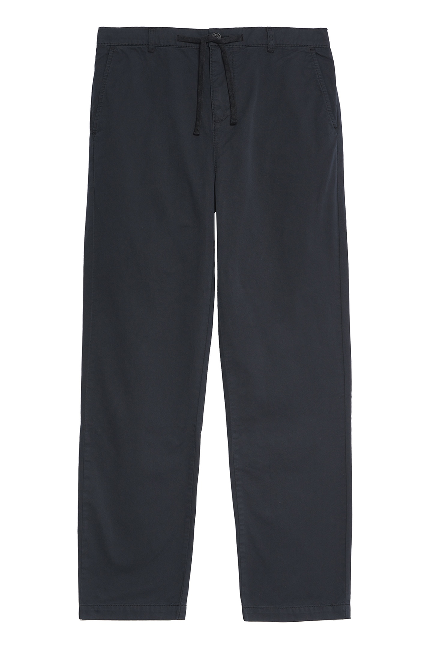 DRAWSTRING TAPERED CHINO JET BLACK 4