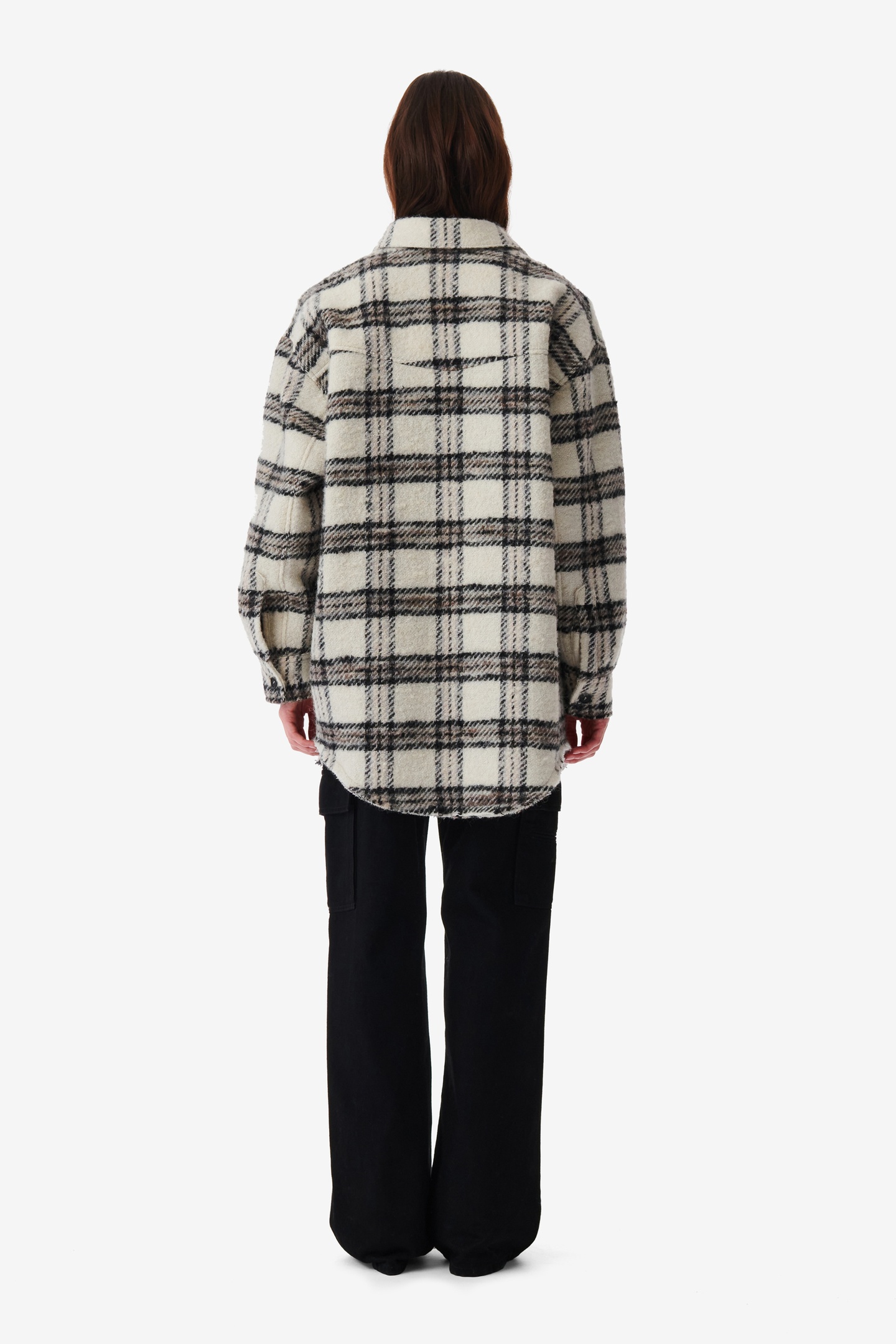 BIELO OVERSHIRT ECRU/BLACK/GREY 3