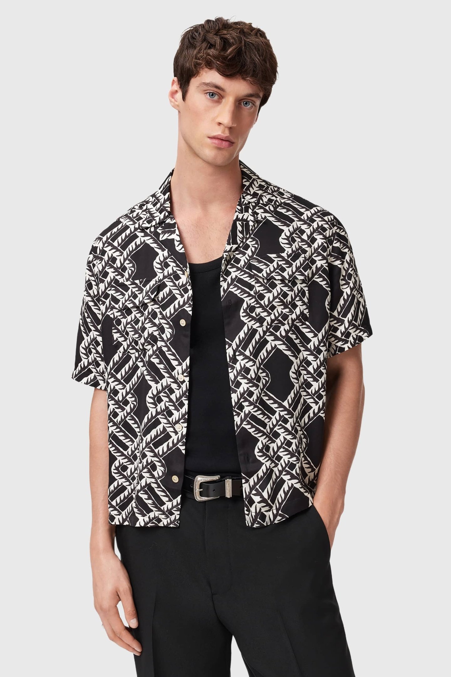 TWINED SS SHIRT JET BLACK 1