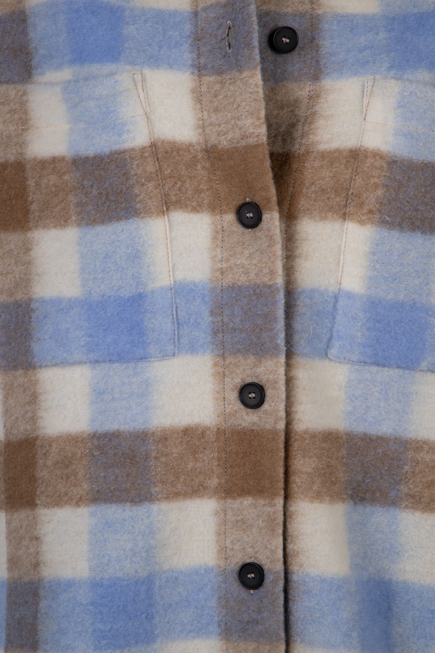 WALLIS OVERSHIRT BLUE/BROWN 4