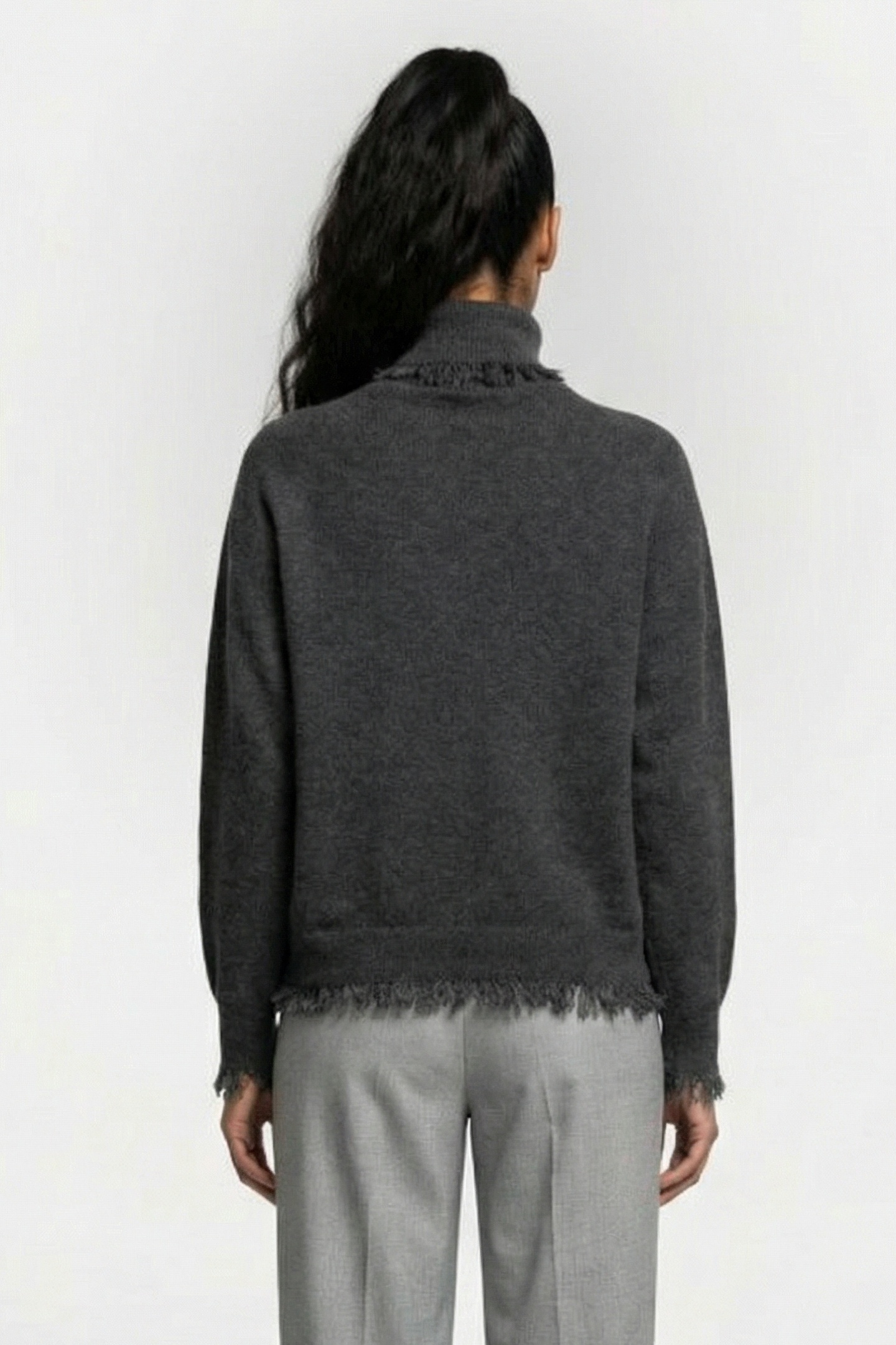 SUMAC PULLOVER DARK GREY MELANGE 2