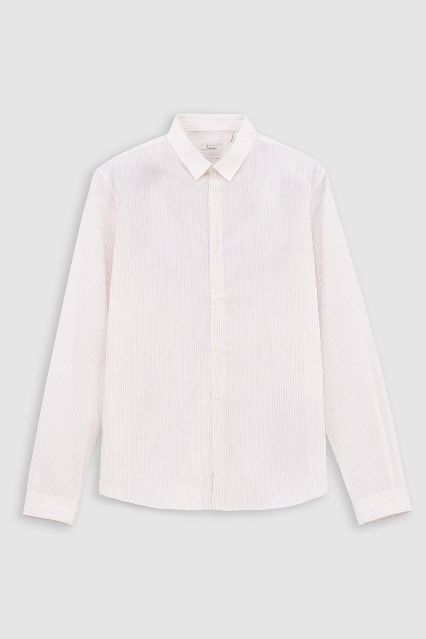 BEIGE SLIM SHIRT WITH WATERCOLOUR STRIPES 5