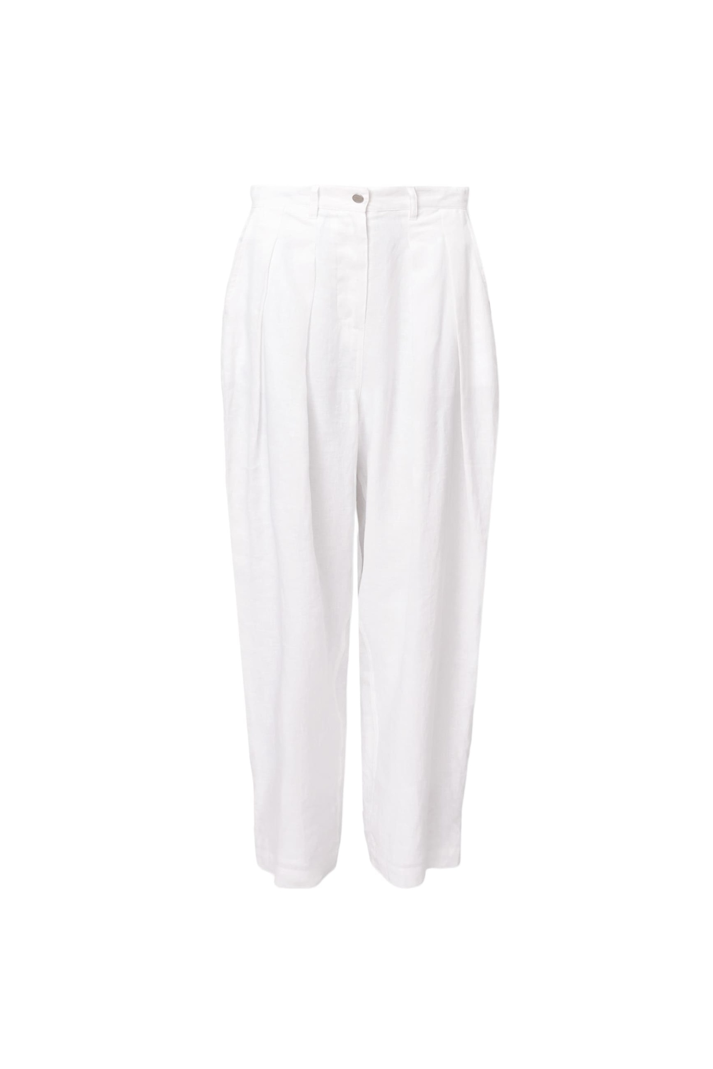 BECCA LINEN TROUSER ANTIQUE WHITE 1