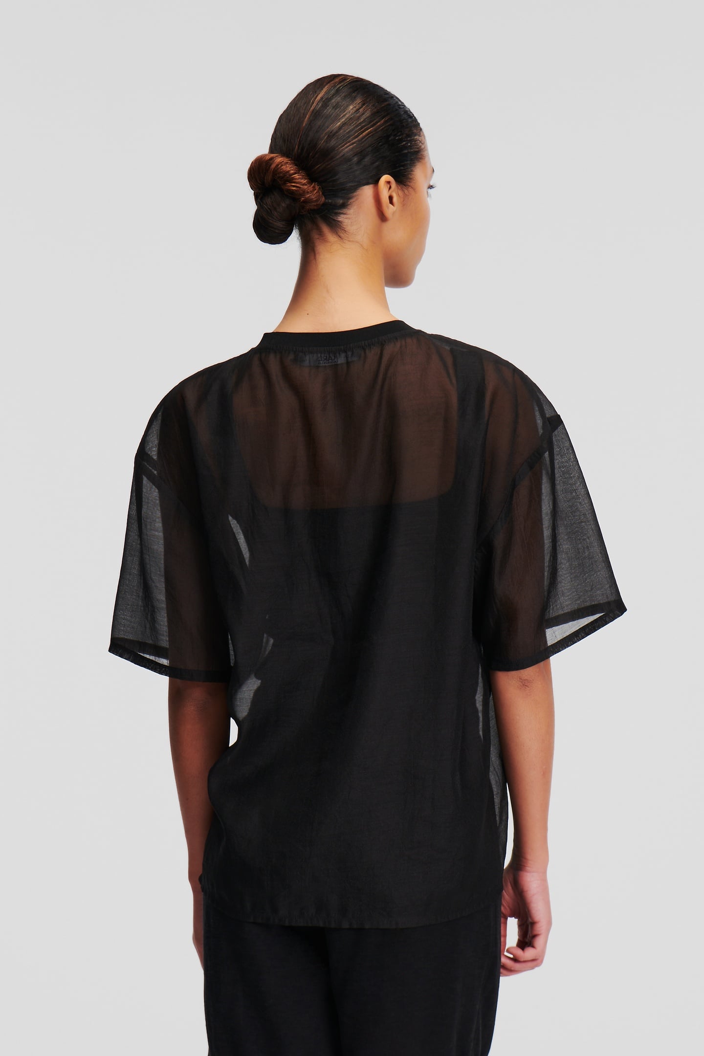 BLACK ORGANZA T-SHIRT 3