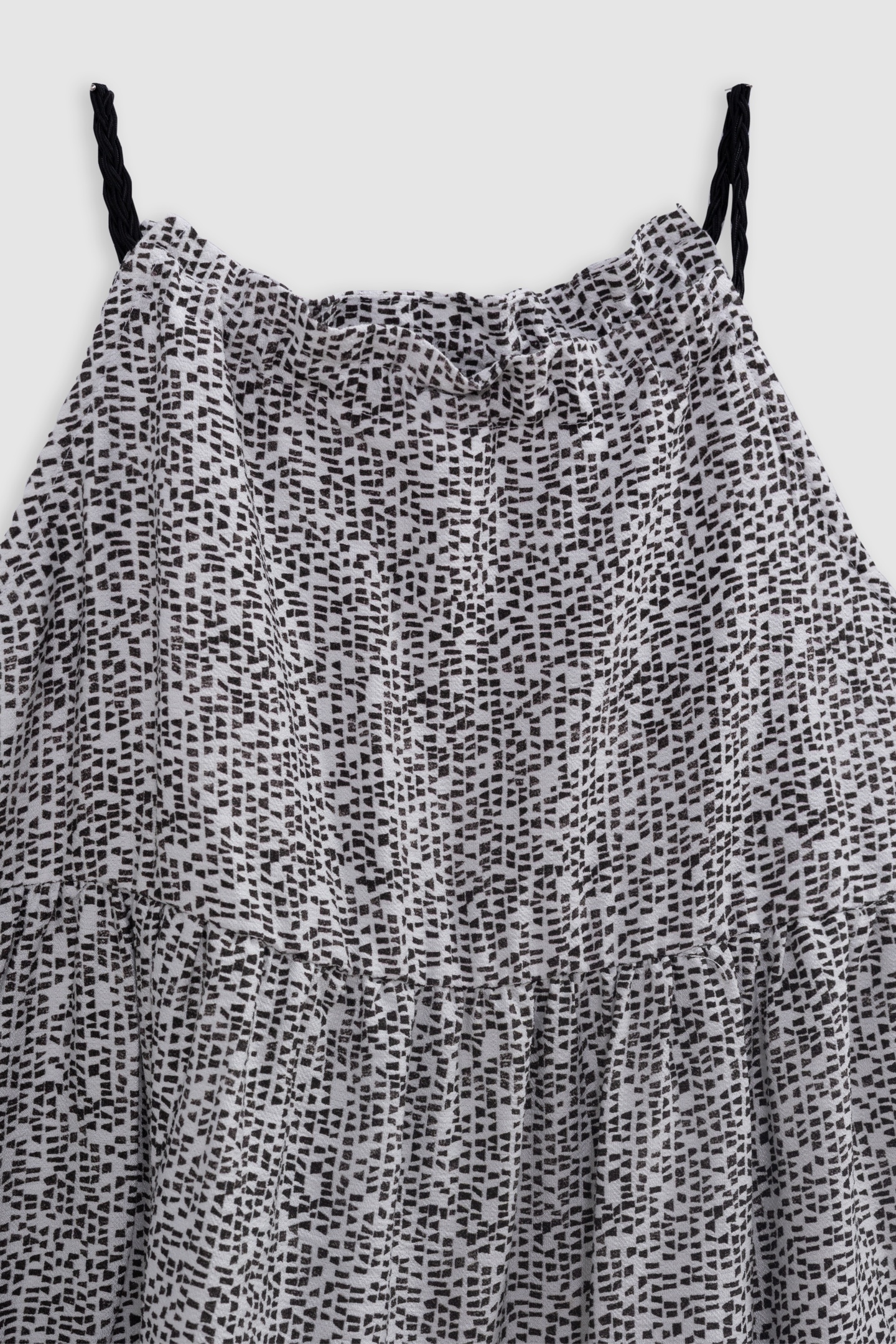 BLACK GRAPHIC PRINT MAXI DRESS 3