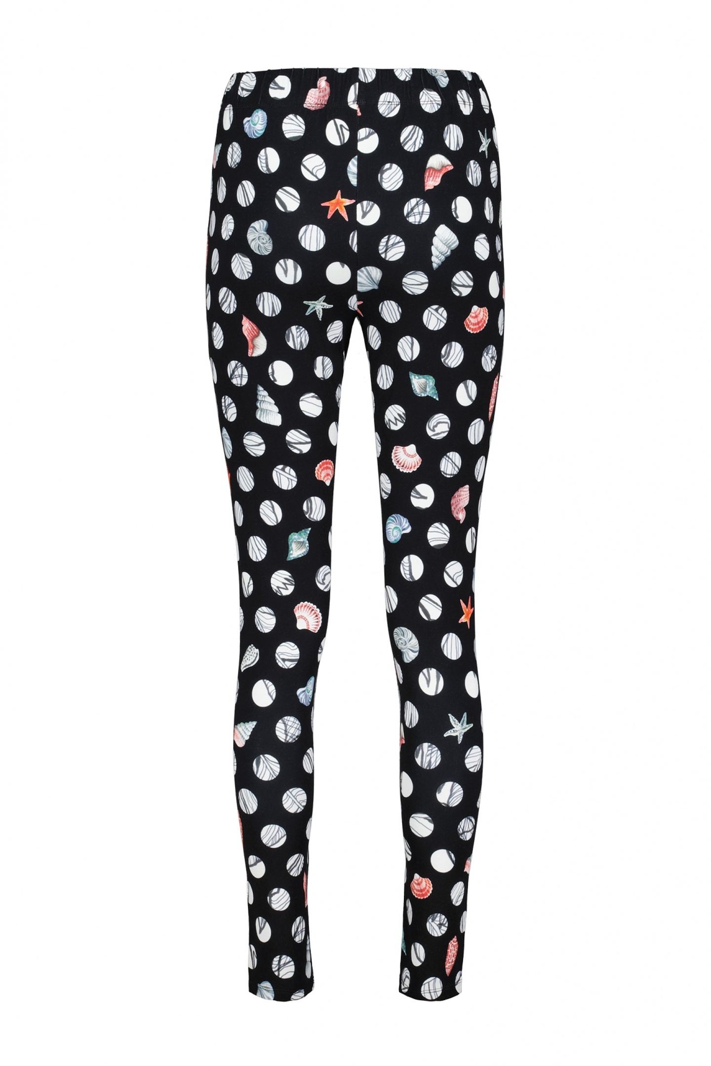 BASIC LEGGING IN BLACK WITH CORAL COVE PRINT 5