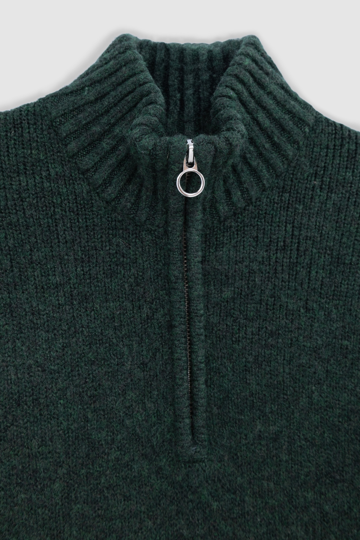 GIRL'S GREEN TRUCKER-NECK SWEATER 3