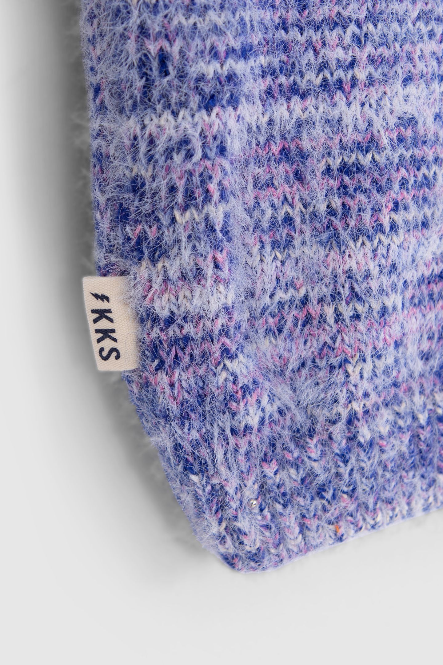 GIRL'S BLUE AND PINK KNITTED CARDIGAN 5