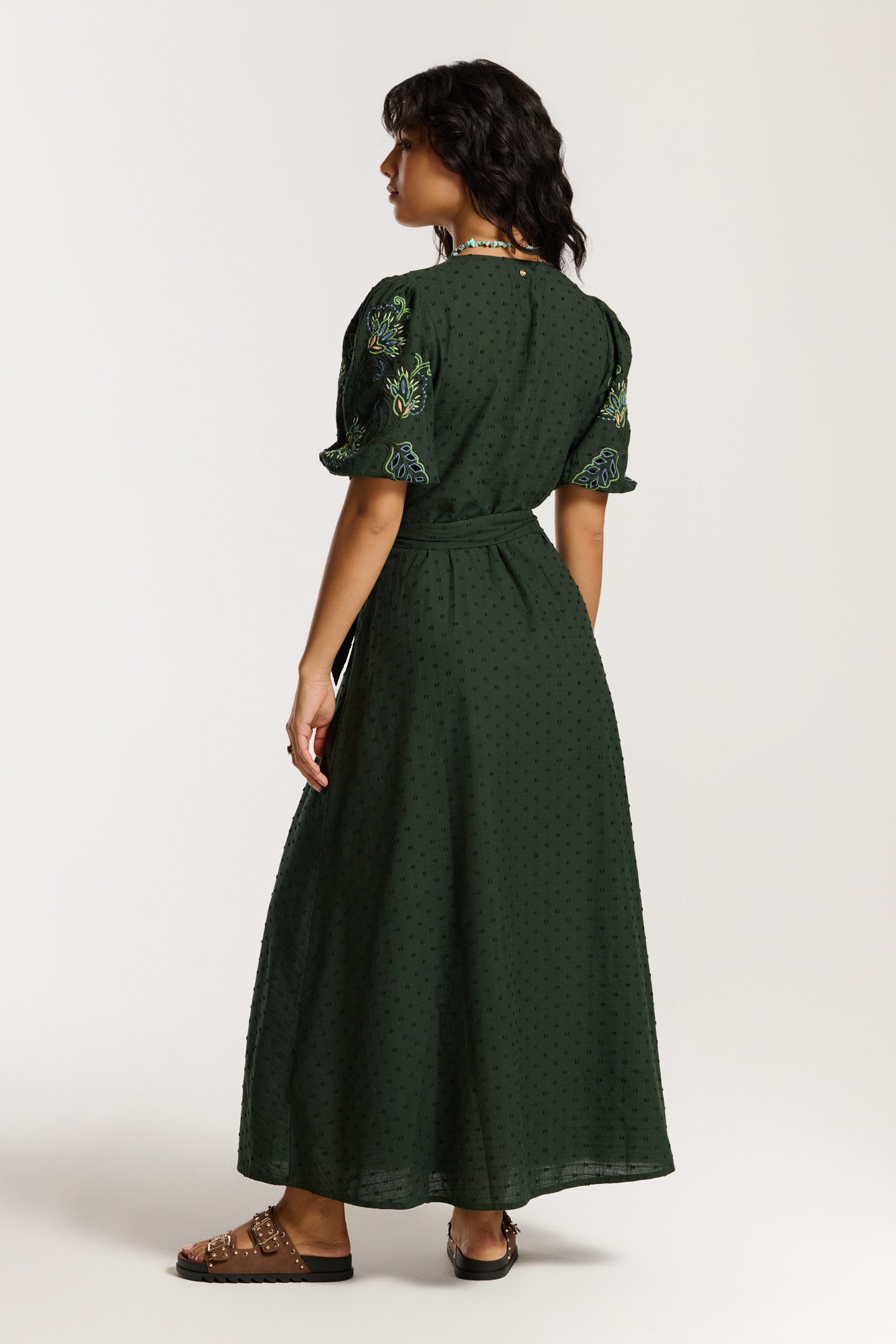 JOSEPHINE DOBBY DRESS GREEN PINES DOBBY 5
