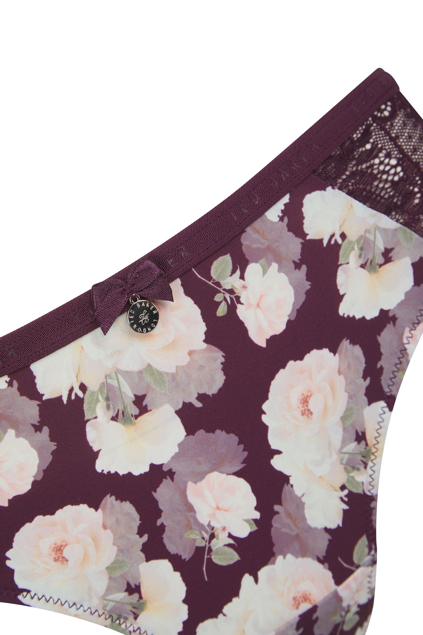 PIXIE 3PK PRINT AND PLAIN BRIEF BERRY FLORAL / WHISPER WHITE 9