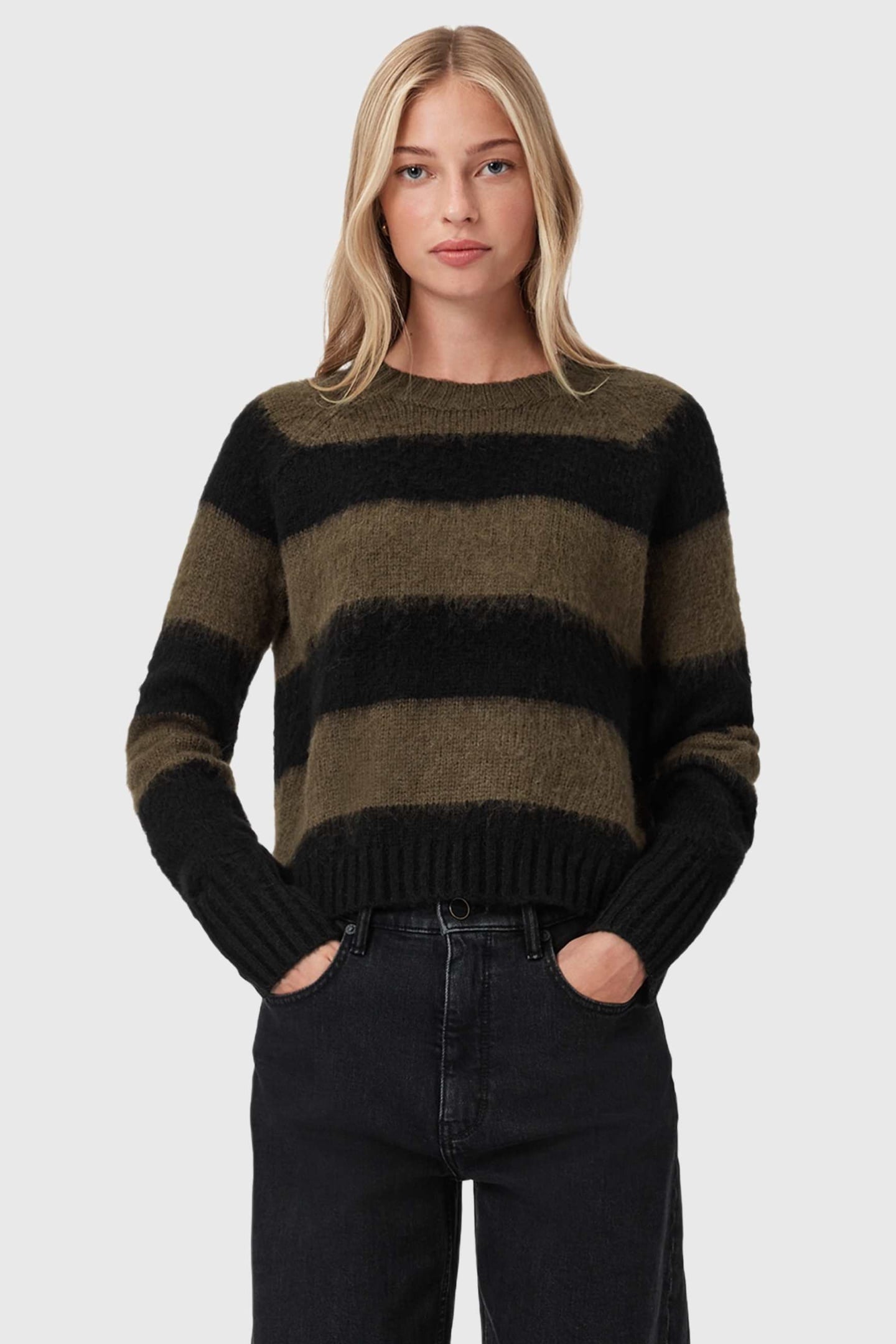 LOU JUMPER BLACK/GREEN 1