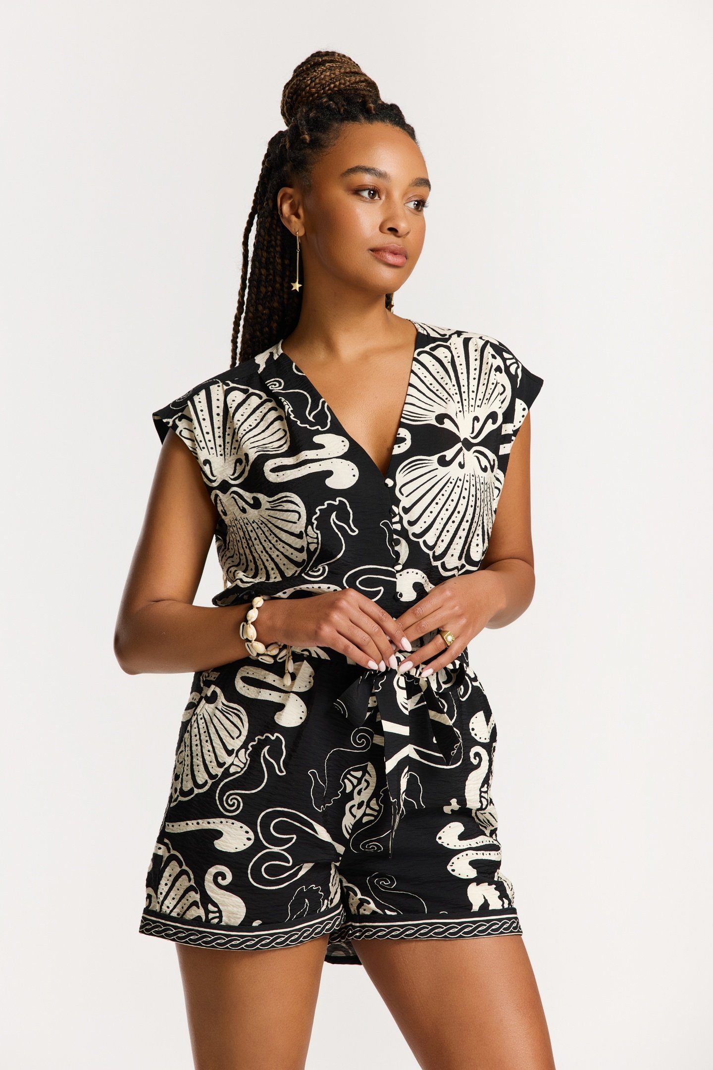 FAYE JUMPSUIT SEA PEARL BLACK SEA PEARL 4