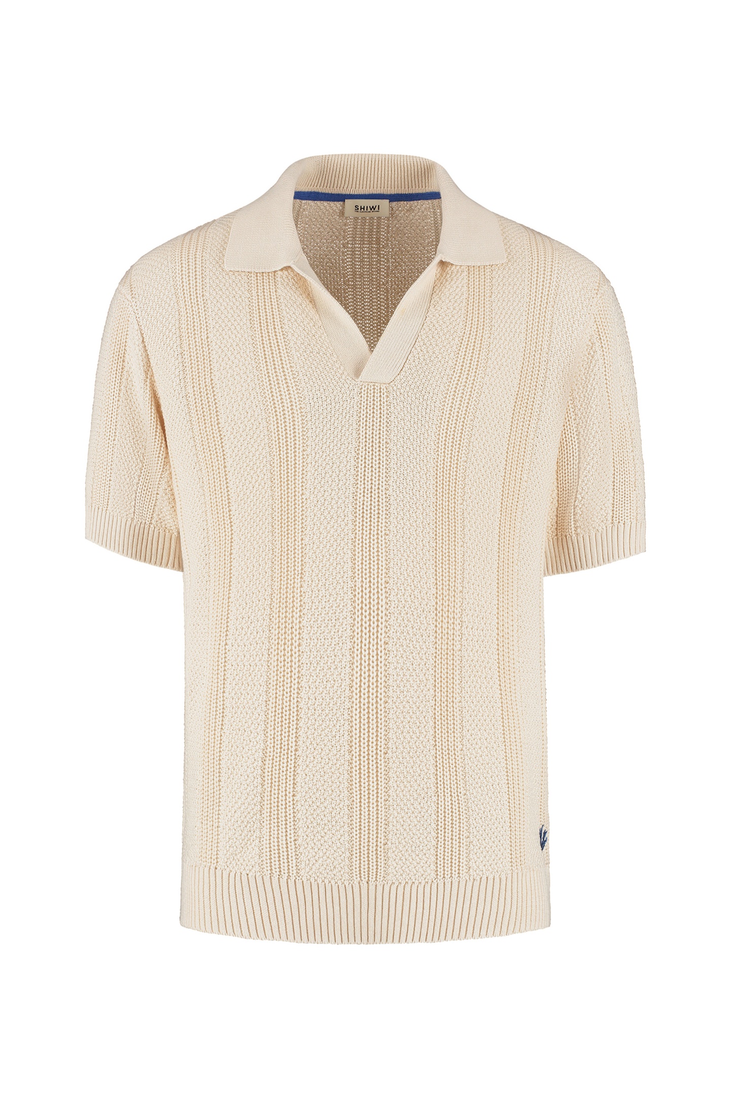 PITT KNITTED POLO SOLID BEIGE 4