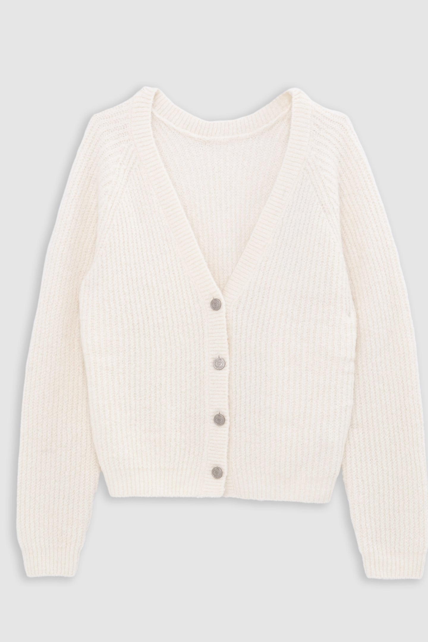 BLACK OVERSIZED KNIT CARDIGAN 6