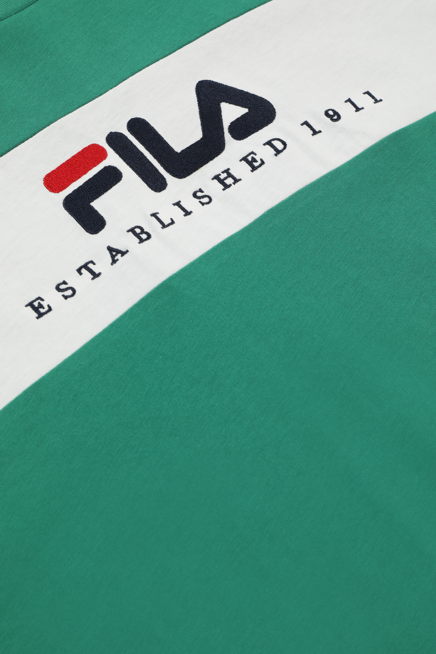 UNISEX VALSERA REGULAR BLOCKED T-SHIRT GREEN JACKET-EGRET 7