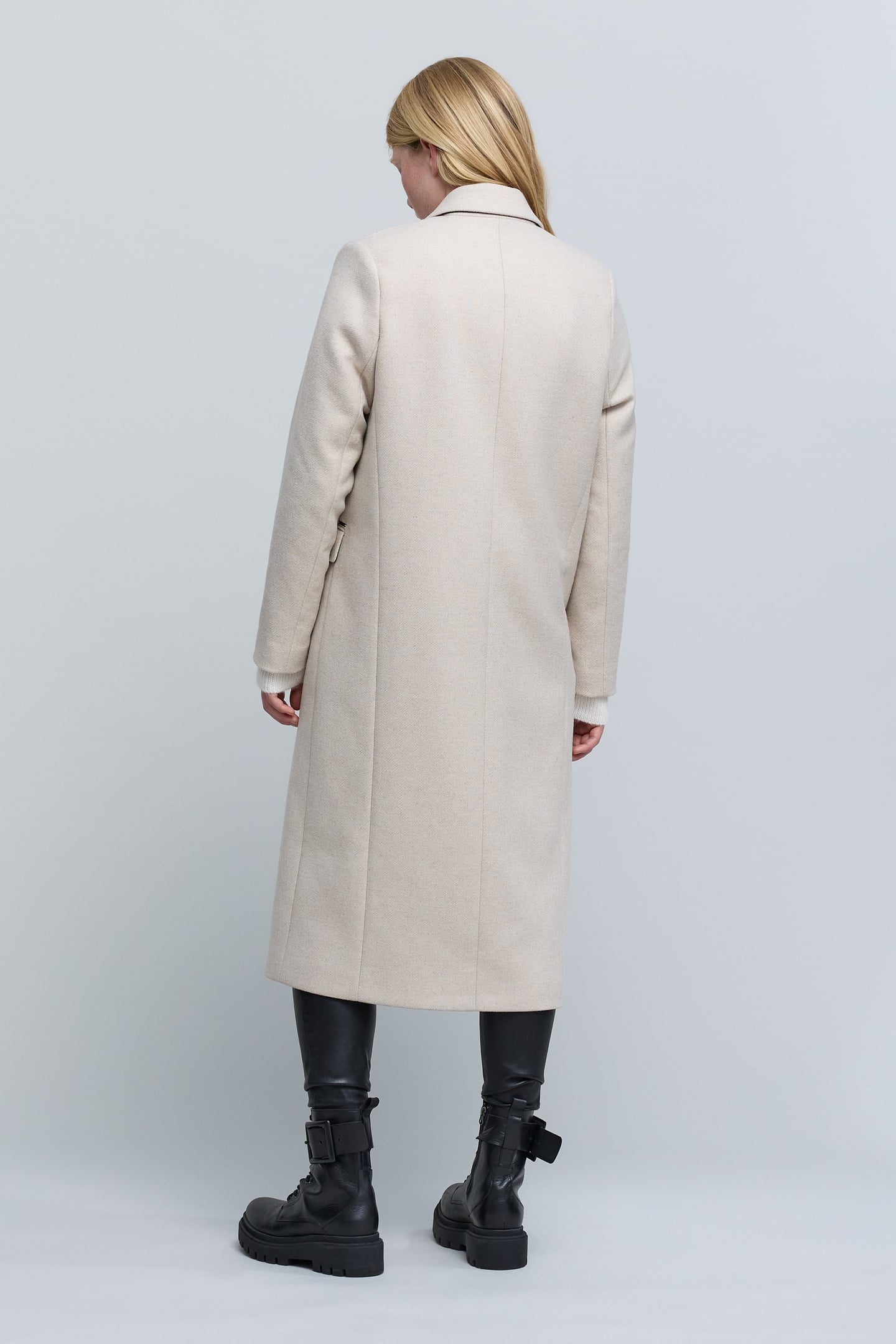 LONG ECRU PEA JACKET 6