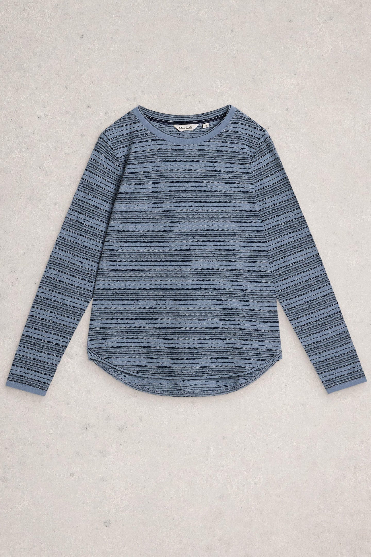 CLARA STITCH TEE MID BLUE 4