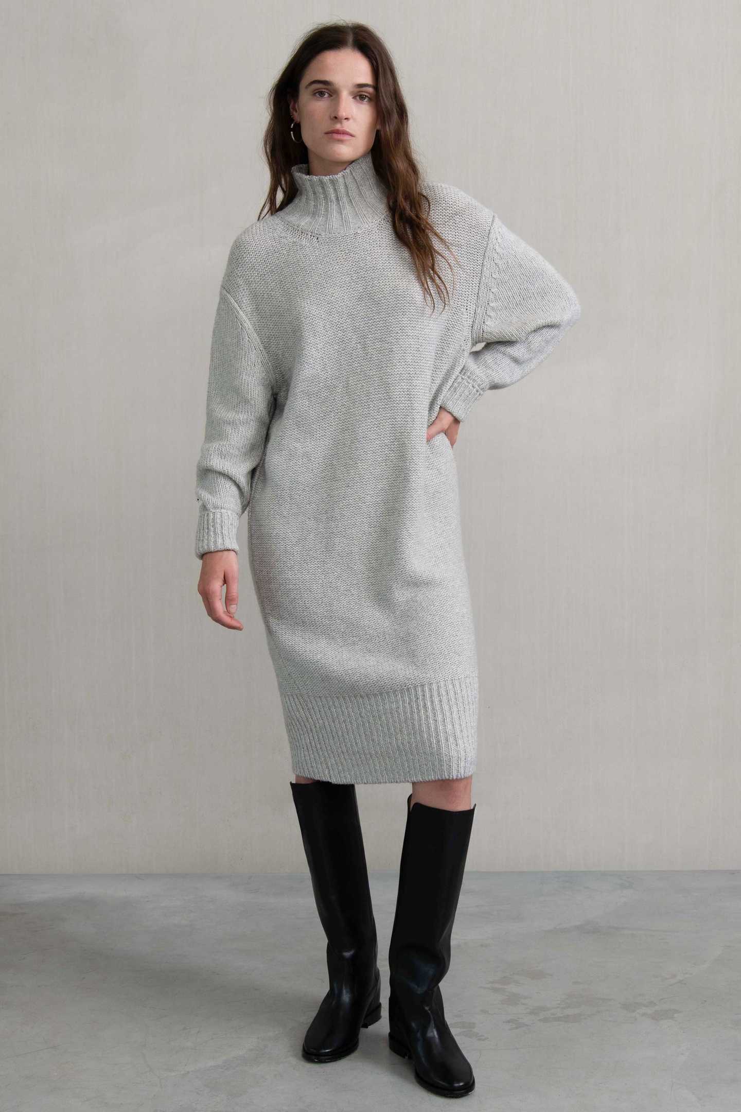Humanoid Cocco Knits Marble Maat: XS | Midi Jurken Outlet | Dames | Grijs