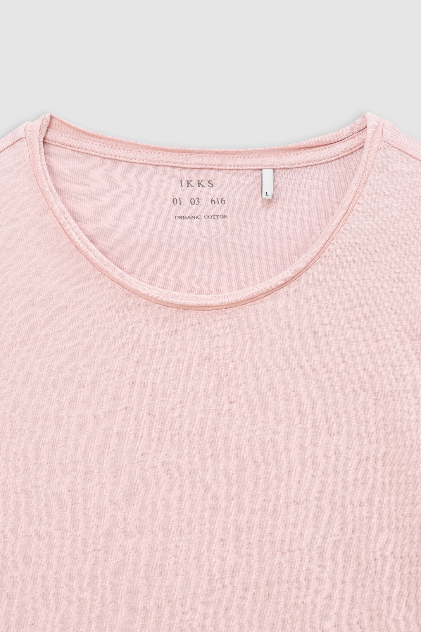 PINK ORGANIC COTTON ESSENTIAL CREW NECK T-SHIRT 5