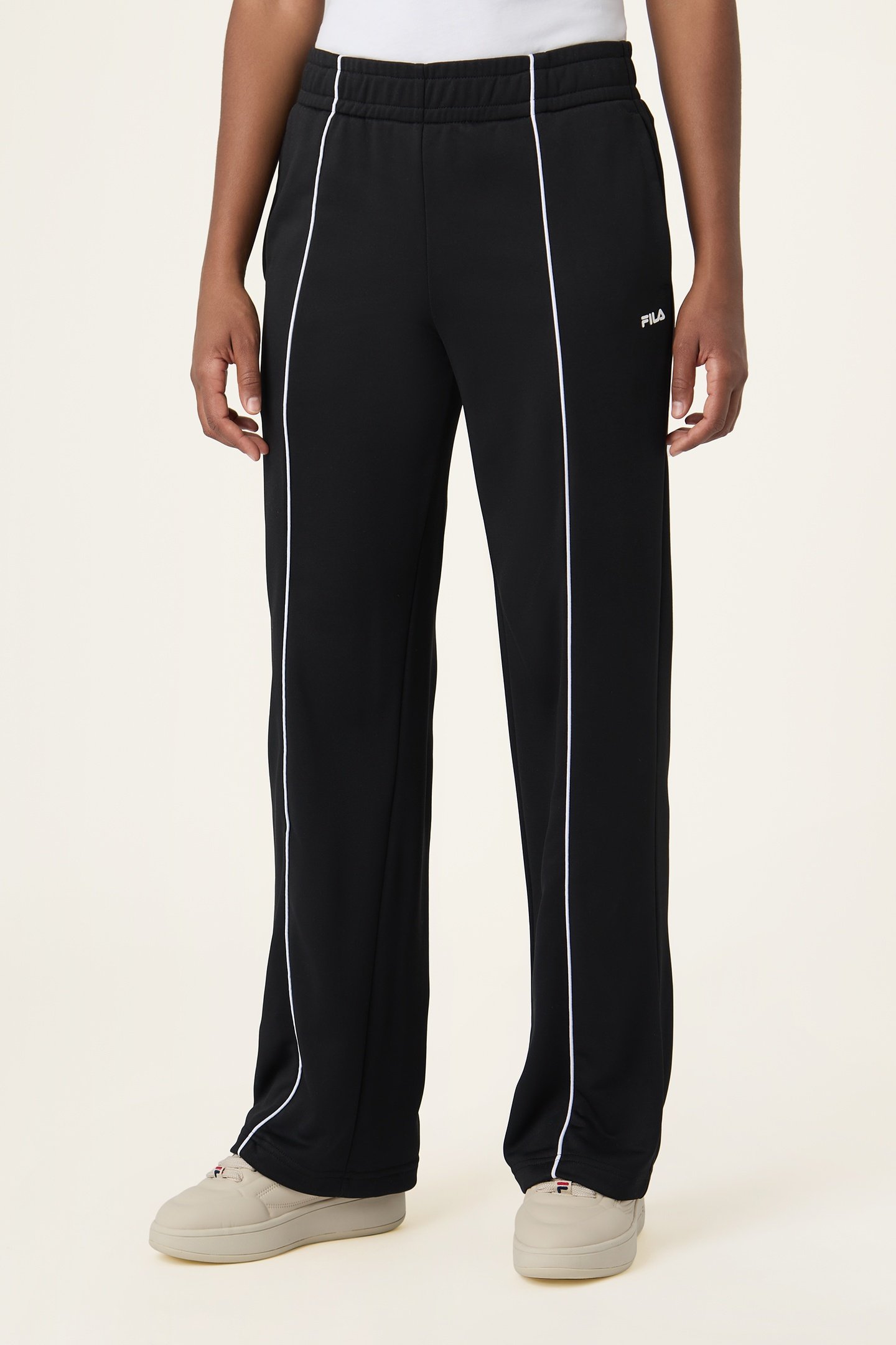 RIVOLI WIDE TRACK PANTS BLACK 1