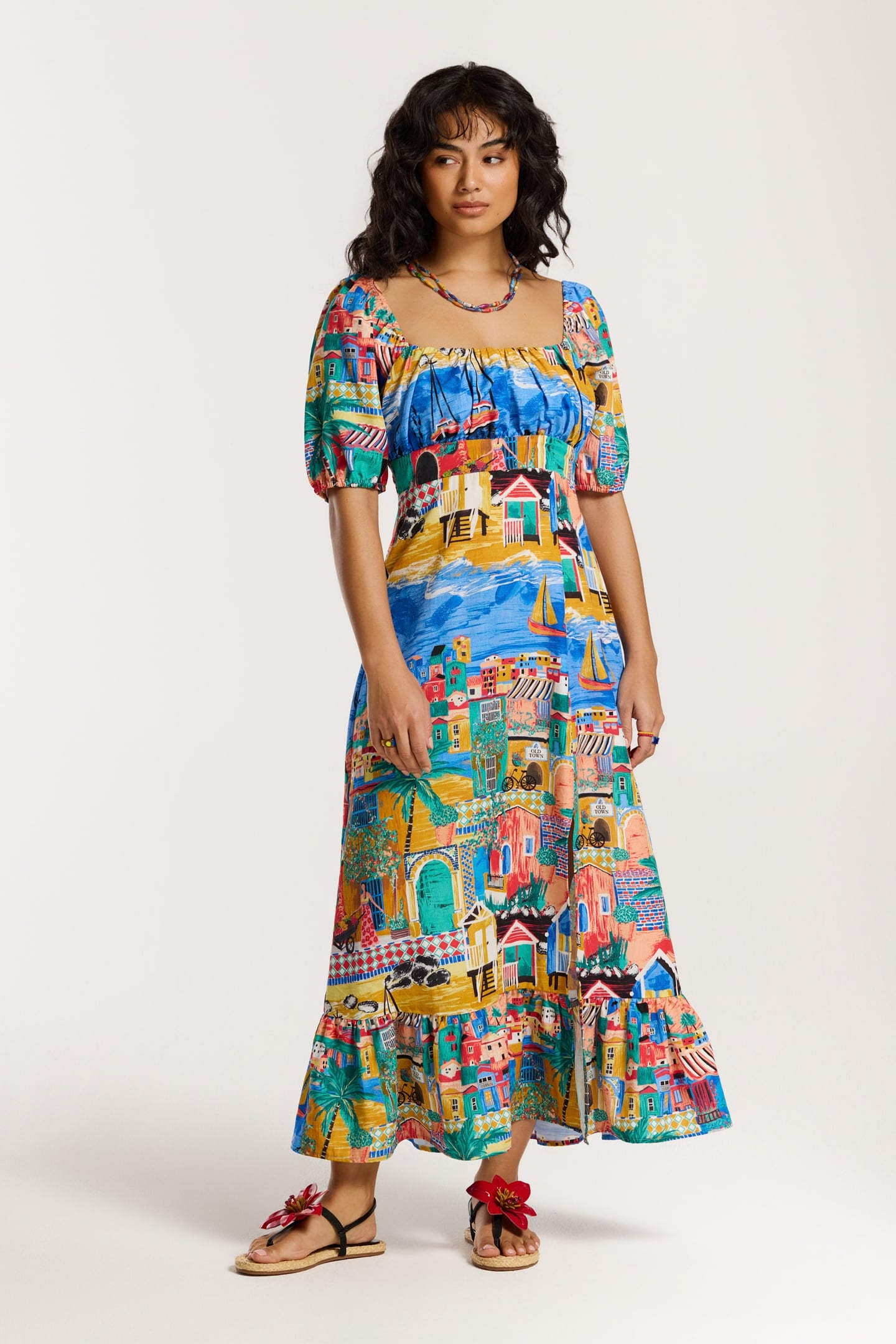 JESS DRESS SHIWI ISLAND MULTI BRIGHT SHIWI ISLAND 3
