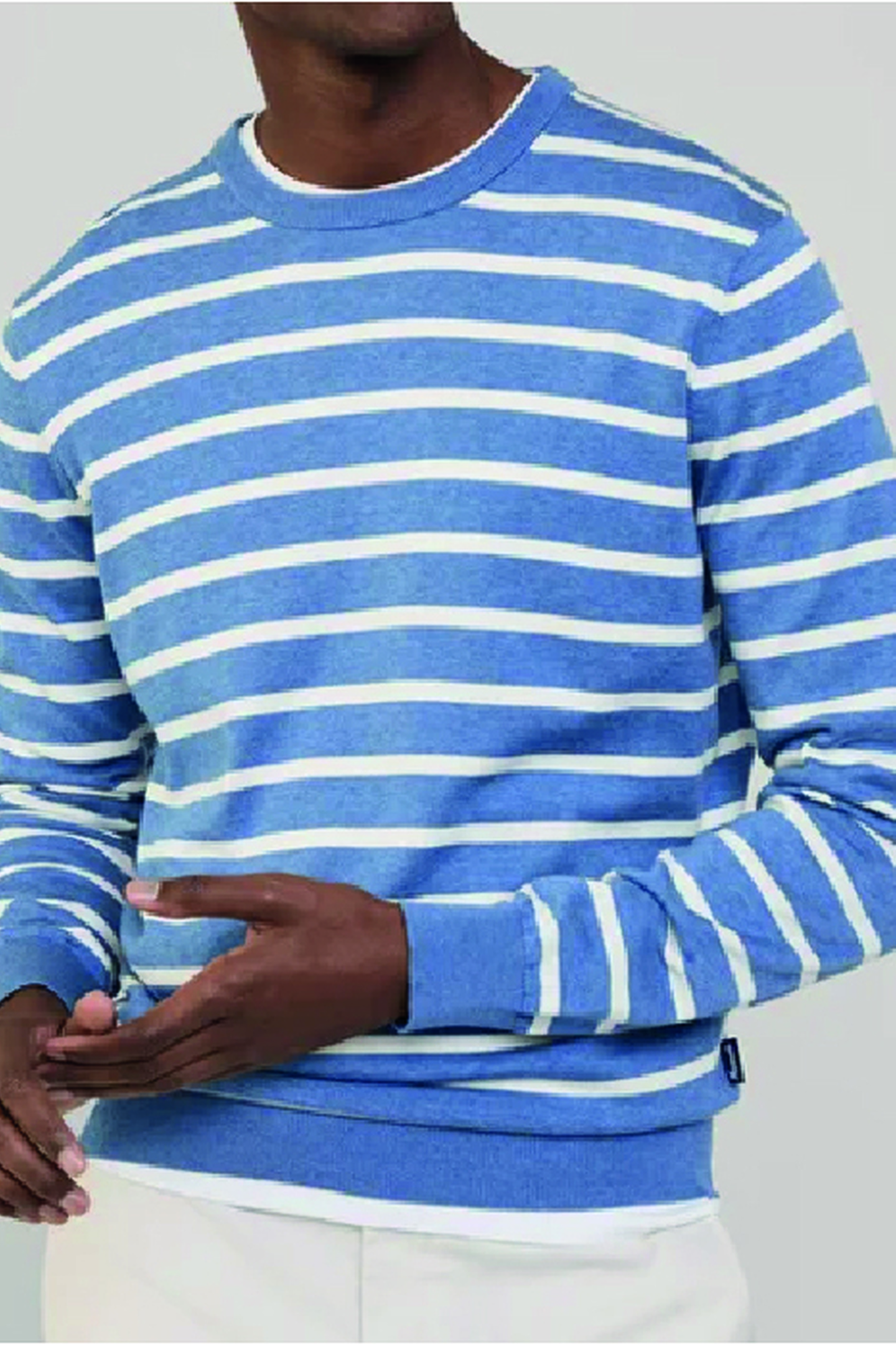 McGregor C-neck Striped Sweater Kobalt Maat: XL | Sweaters Outlet | Heren | Wit
