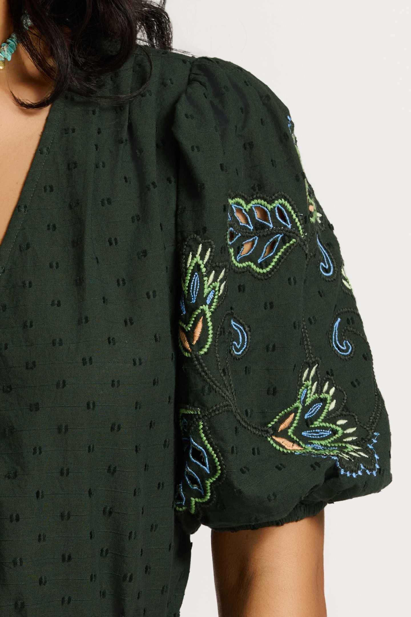 JOSEPHINE DOBBY DRESS GREEN PINES DOBBY 9