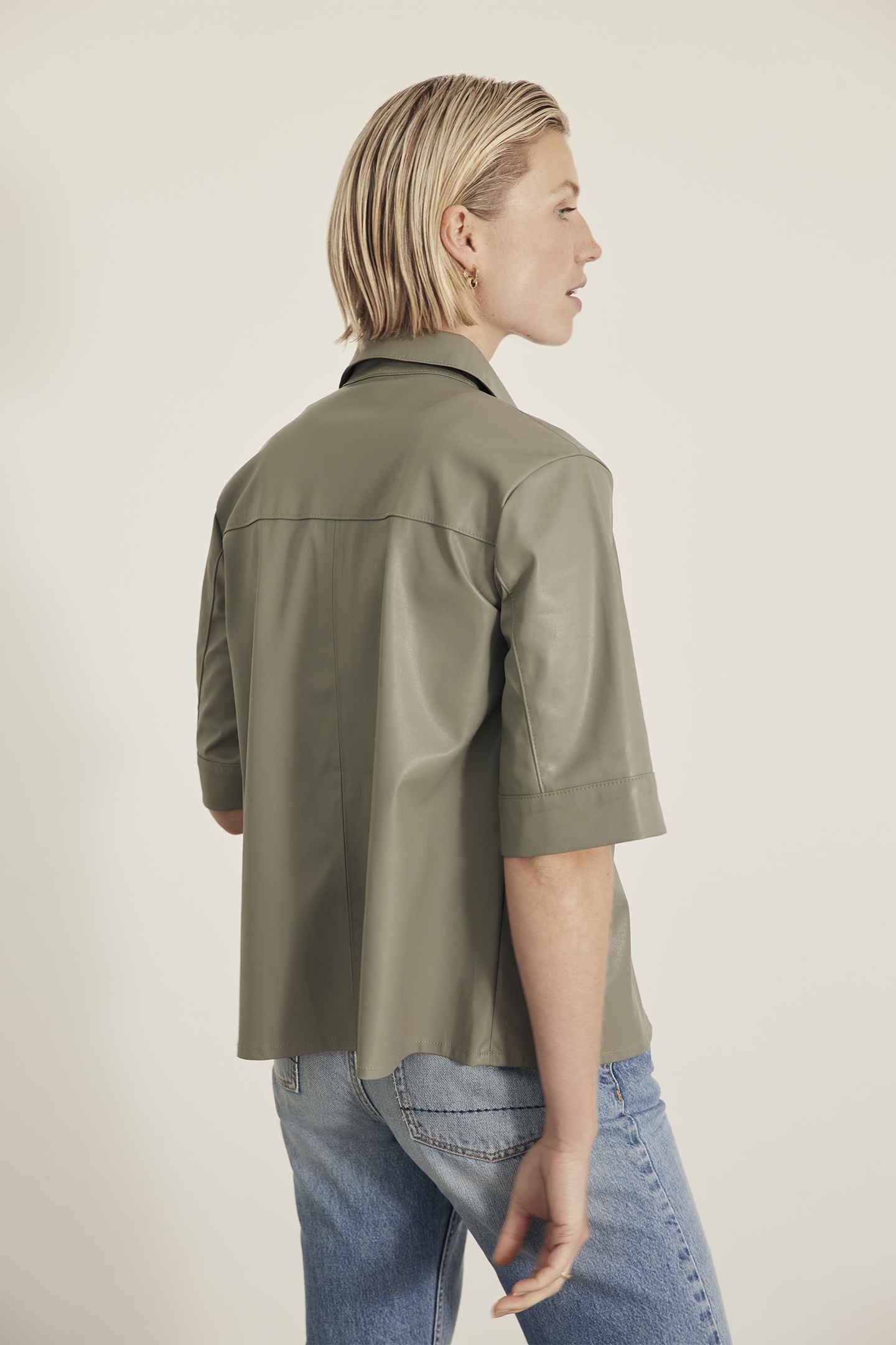 REINA BLOUSE MUD GREEN 4