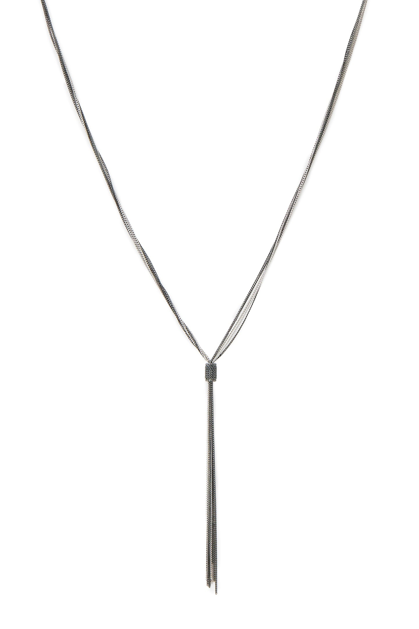 FLEUR TTNE NECKLACE WARM SILVER MIX 1