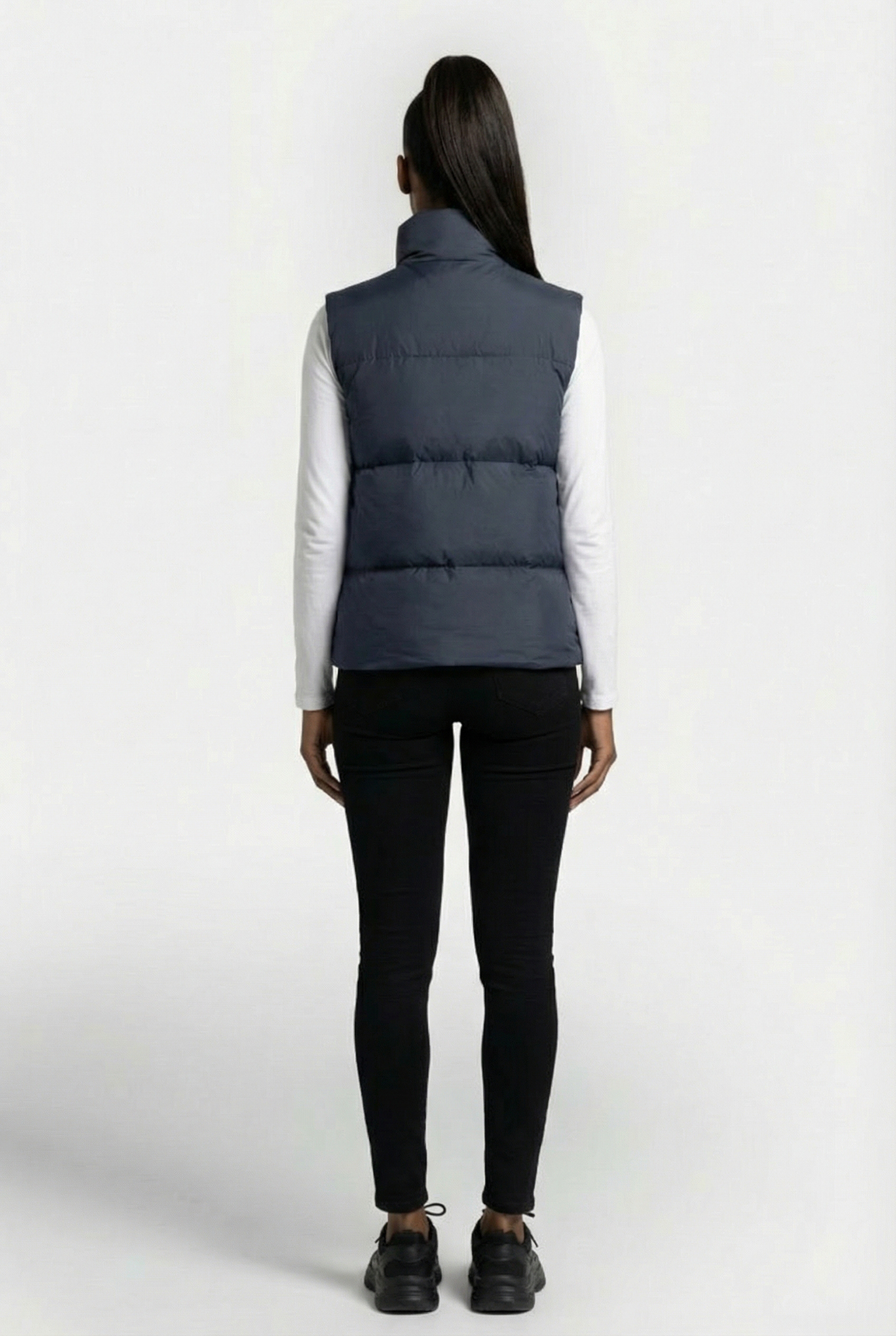 BOXY PUFFER VEST NAVY UNISEX 3