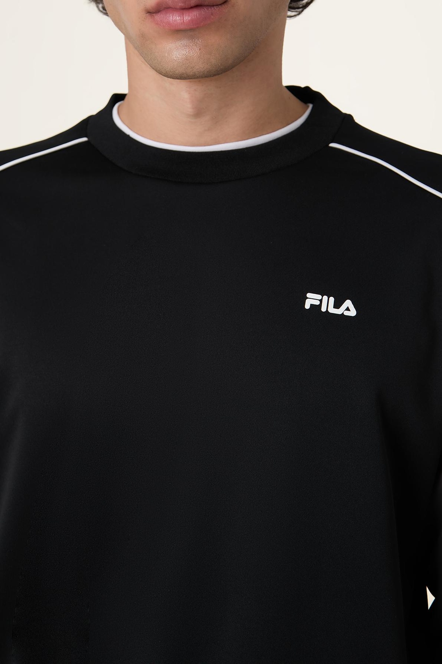 RIVOLI LOOSE BLOCKED CREWNECK SWEATSHIRT BLACK 6