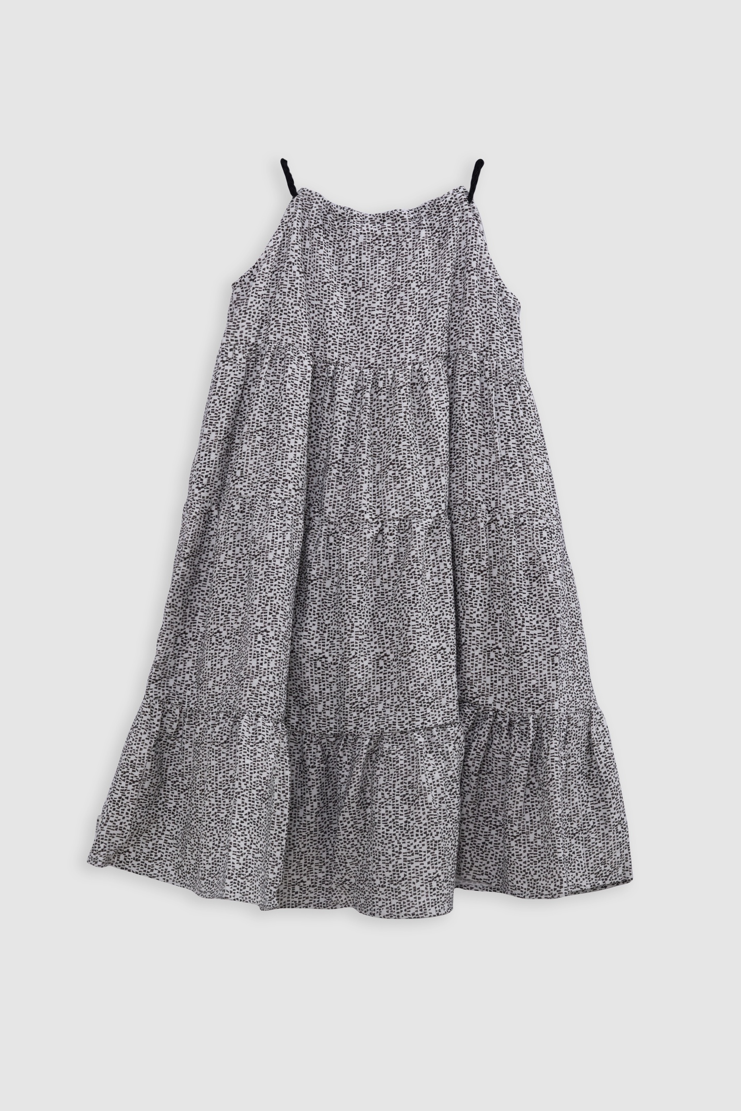 BLACK GRAPHIC PRINT MAXI DRESS 2