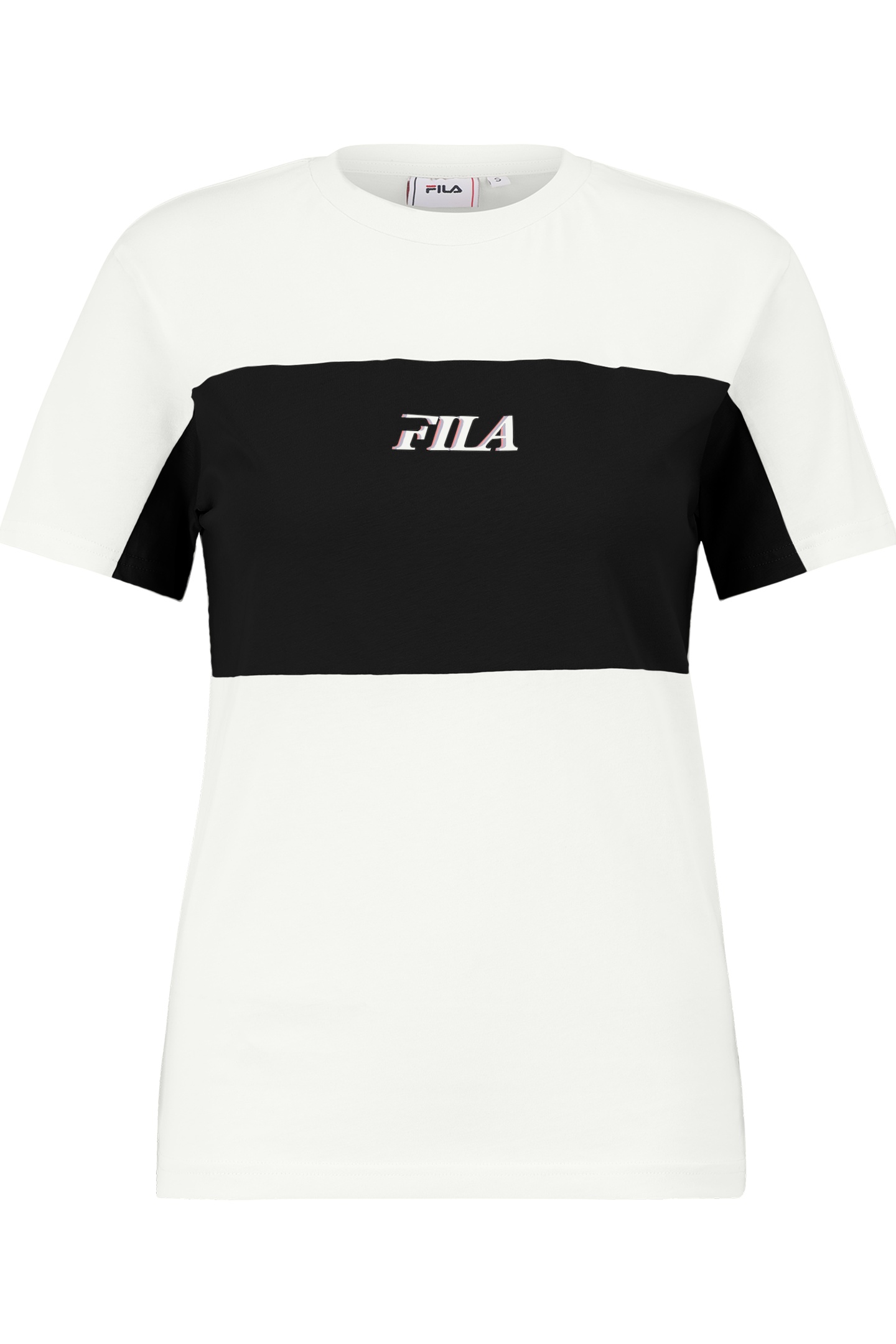 LAARNE BLOCKED TEE BRIGHT WHITE-BLACK 4